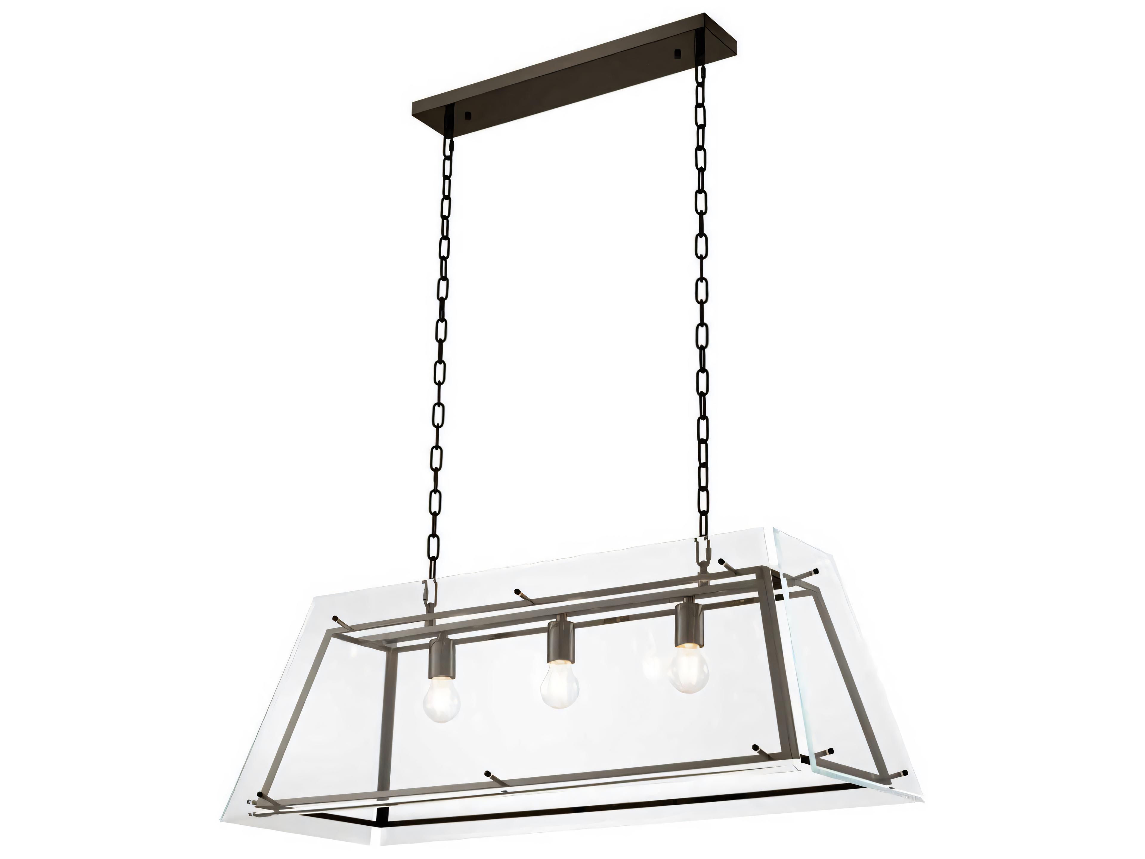 Eichholtz Azure L Bronze Bevelled Glass Chandelier