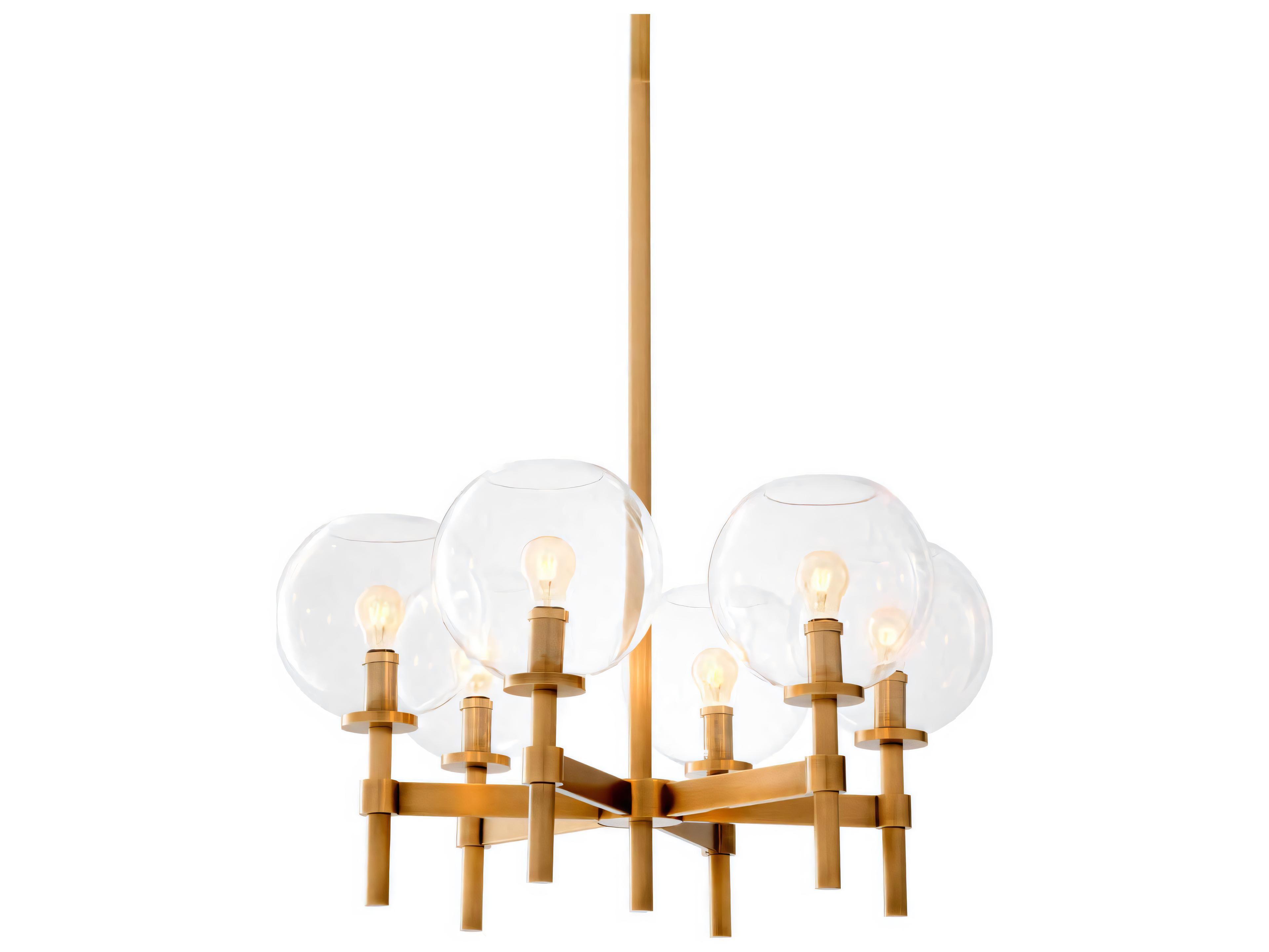 Eichholtz Jade S Antique Brass Chandelier