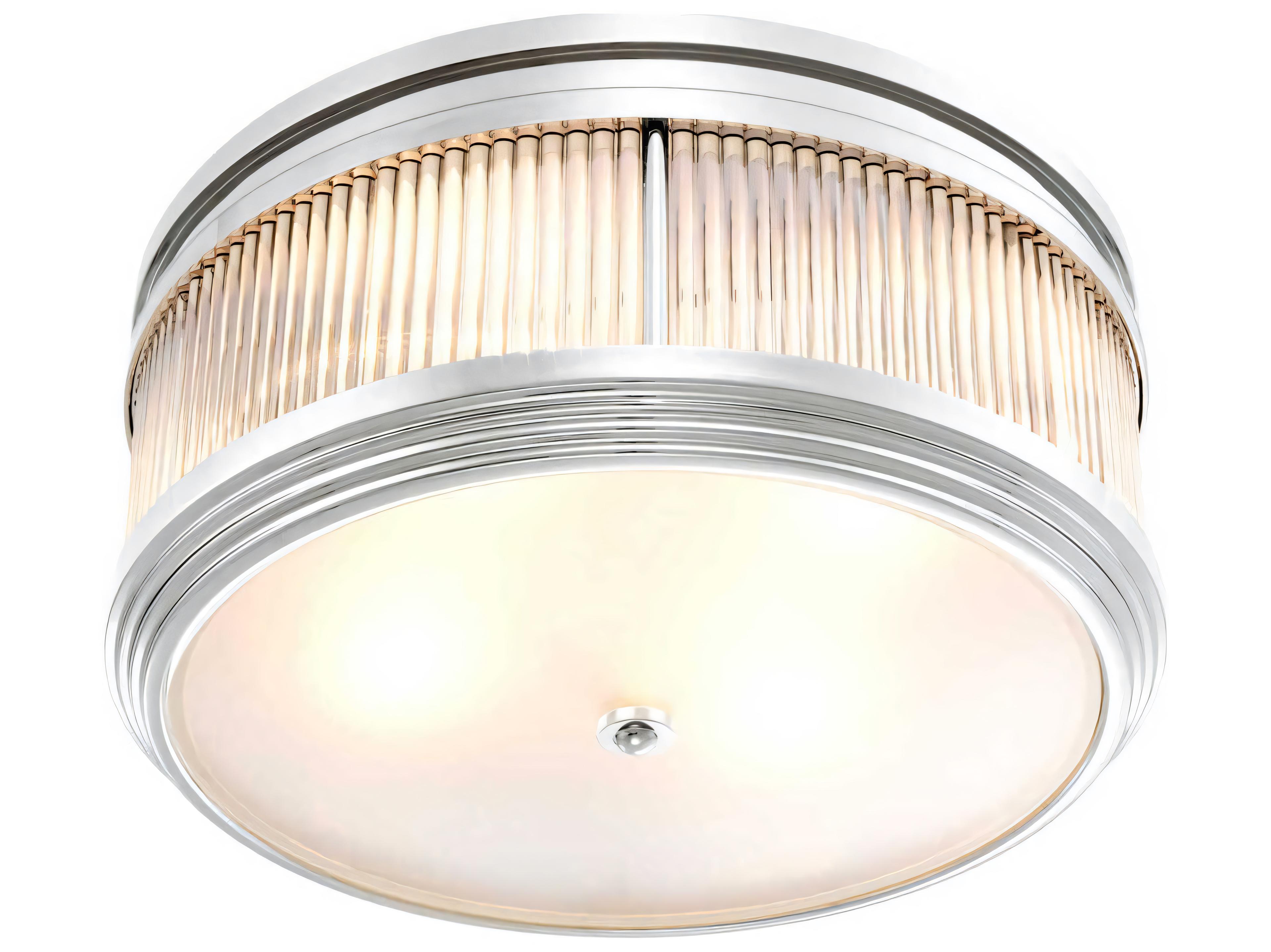 Eichholtz Rousseau Nickel Ceiling Lamp