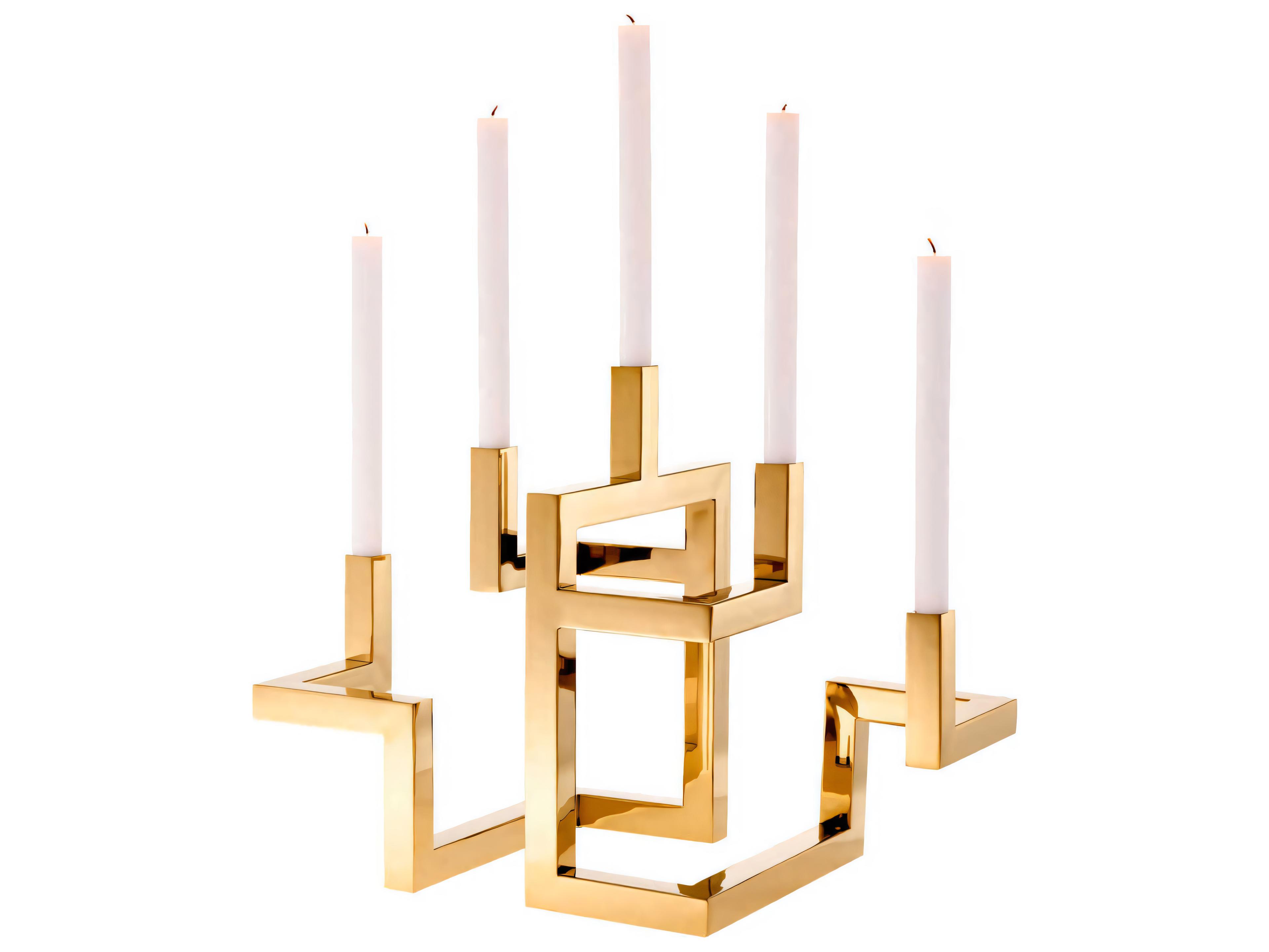 Eichholtz Skyline Brass Plated Candle Holder
