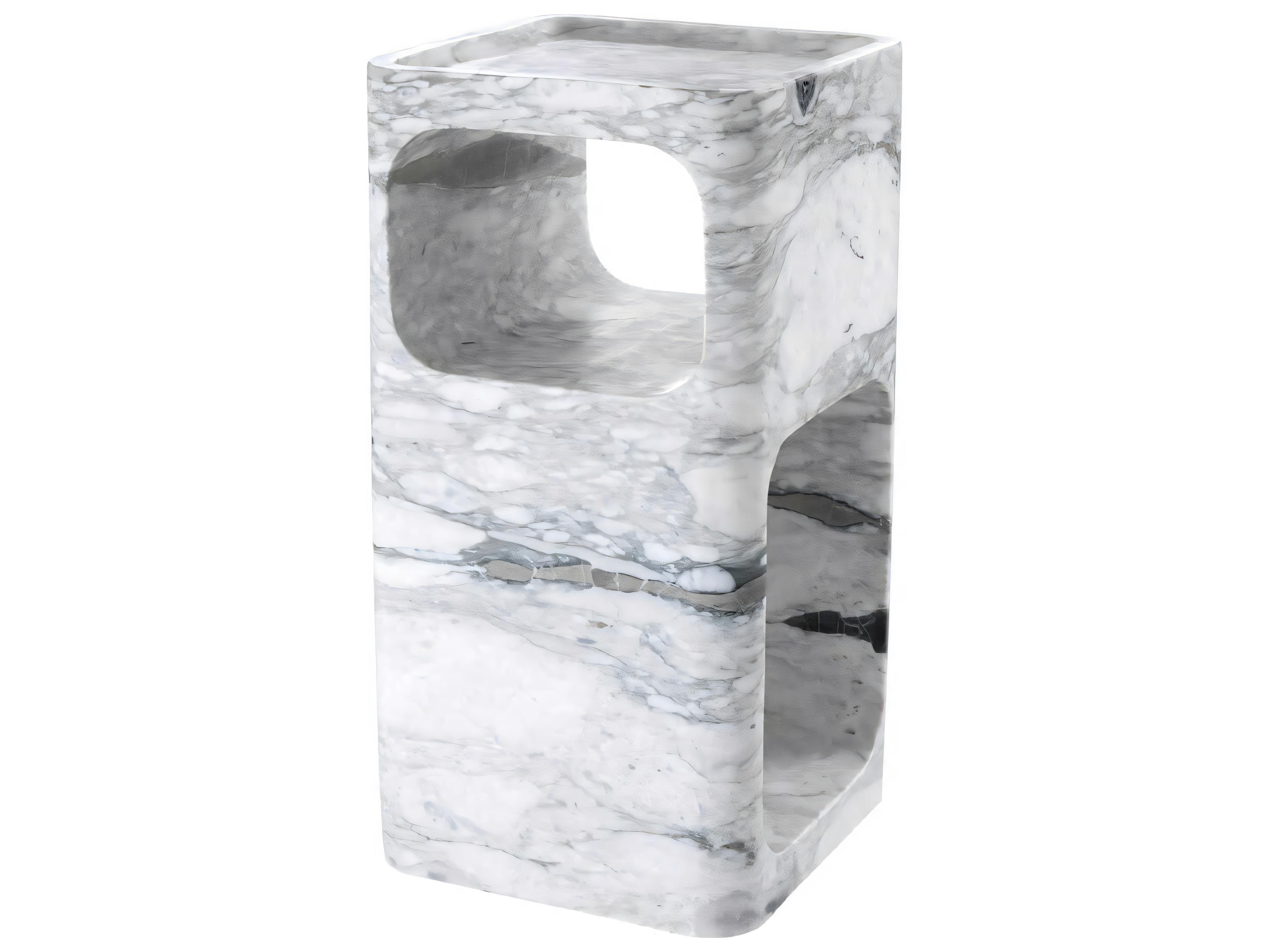 Eichholtz Adler White Marble Side Table