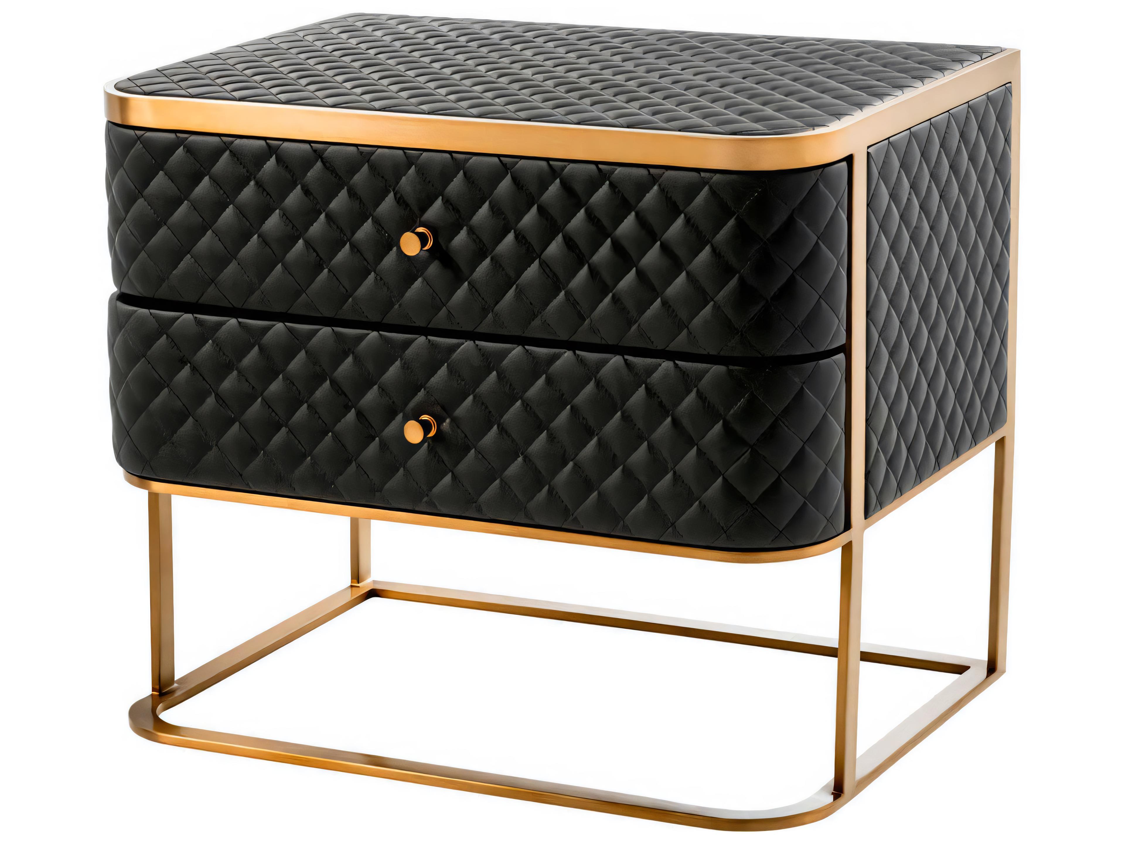 Eichholtz Monfort Brushed Brass Nightstand