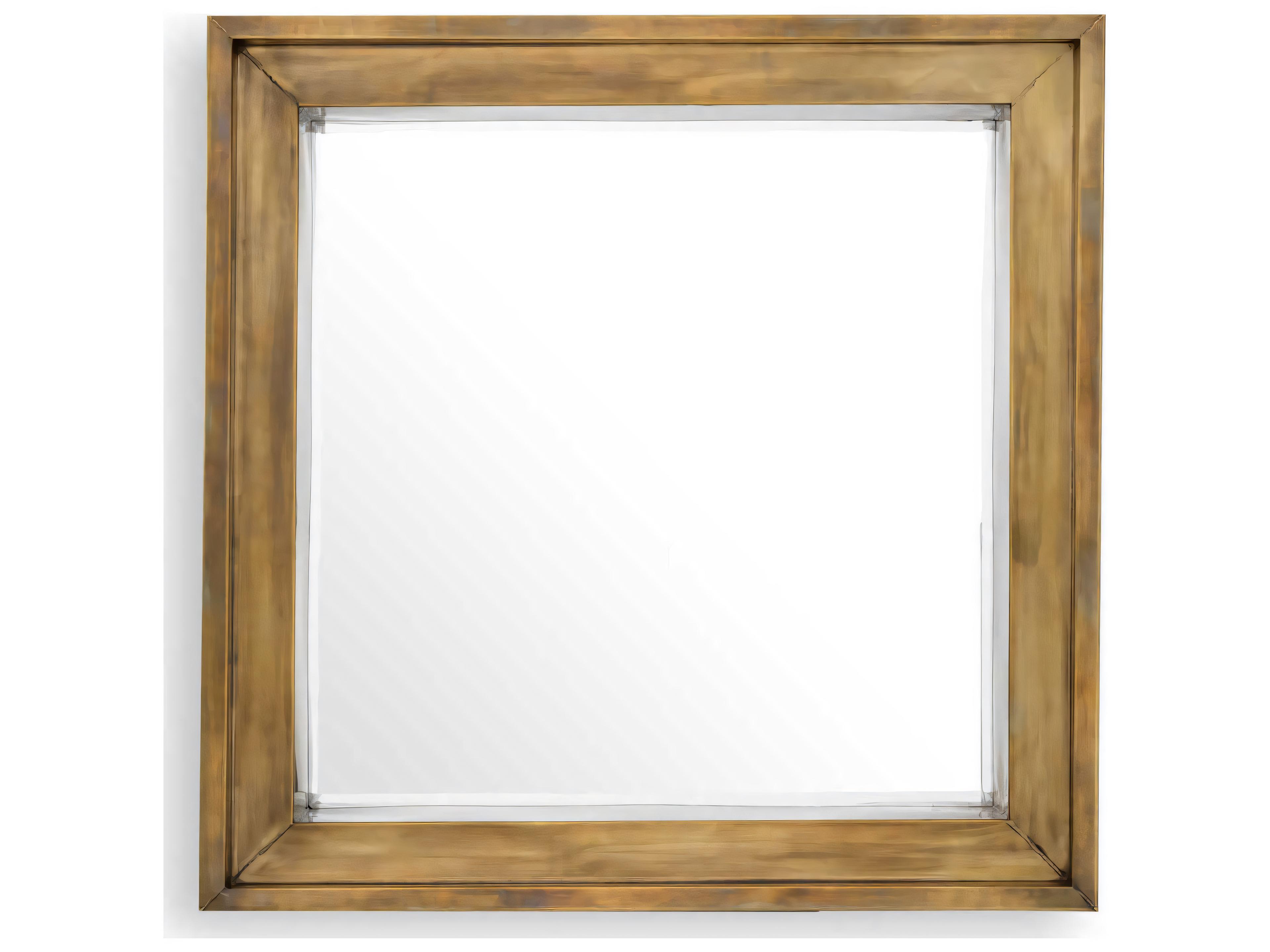 Eichholtz Magenta Square Vintage Brass Mirror