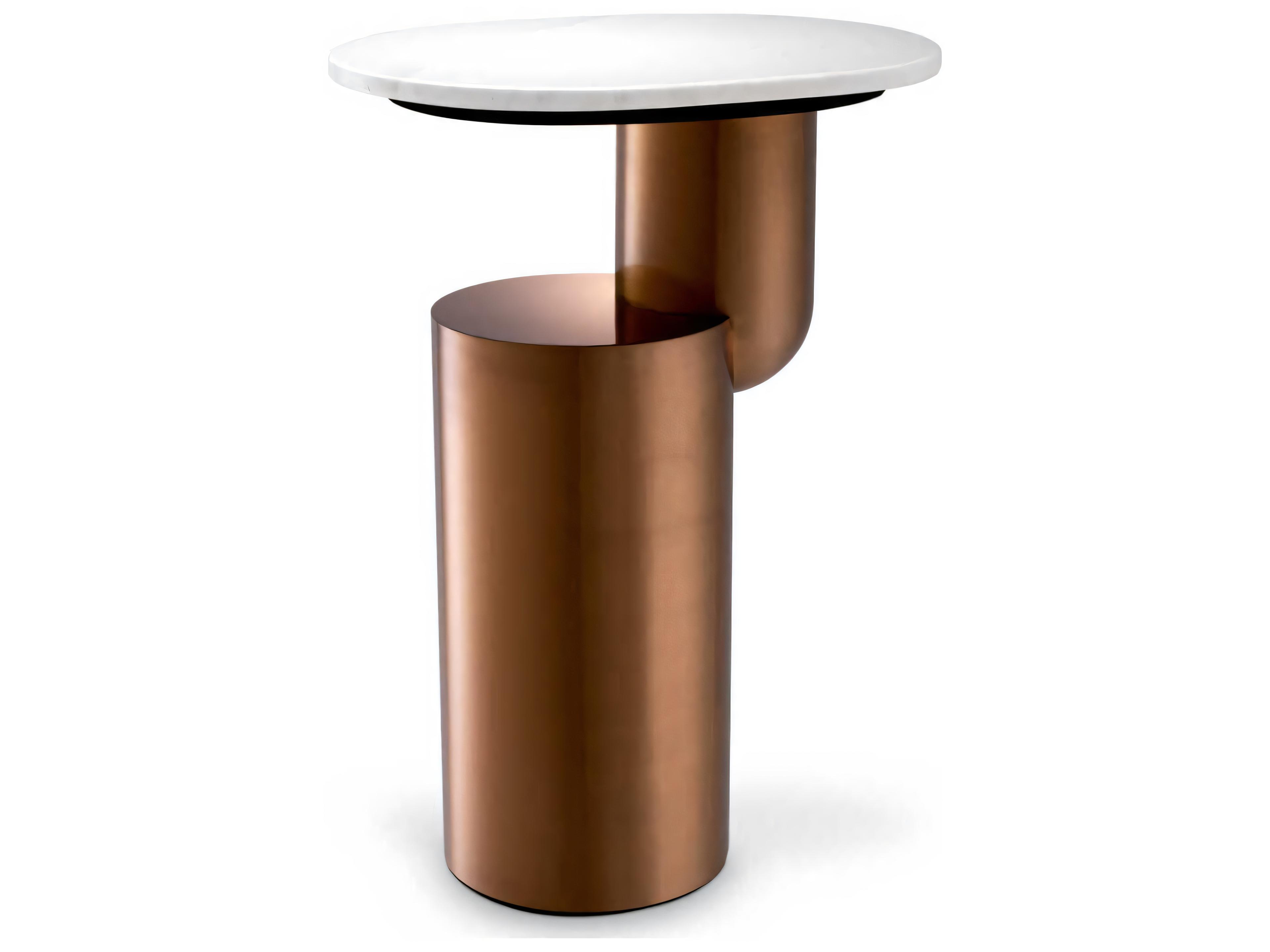 Eichholtz Tosca Brushed Copper Side Table
