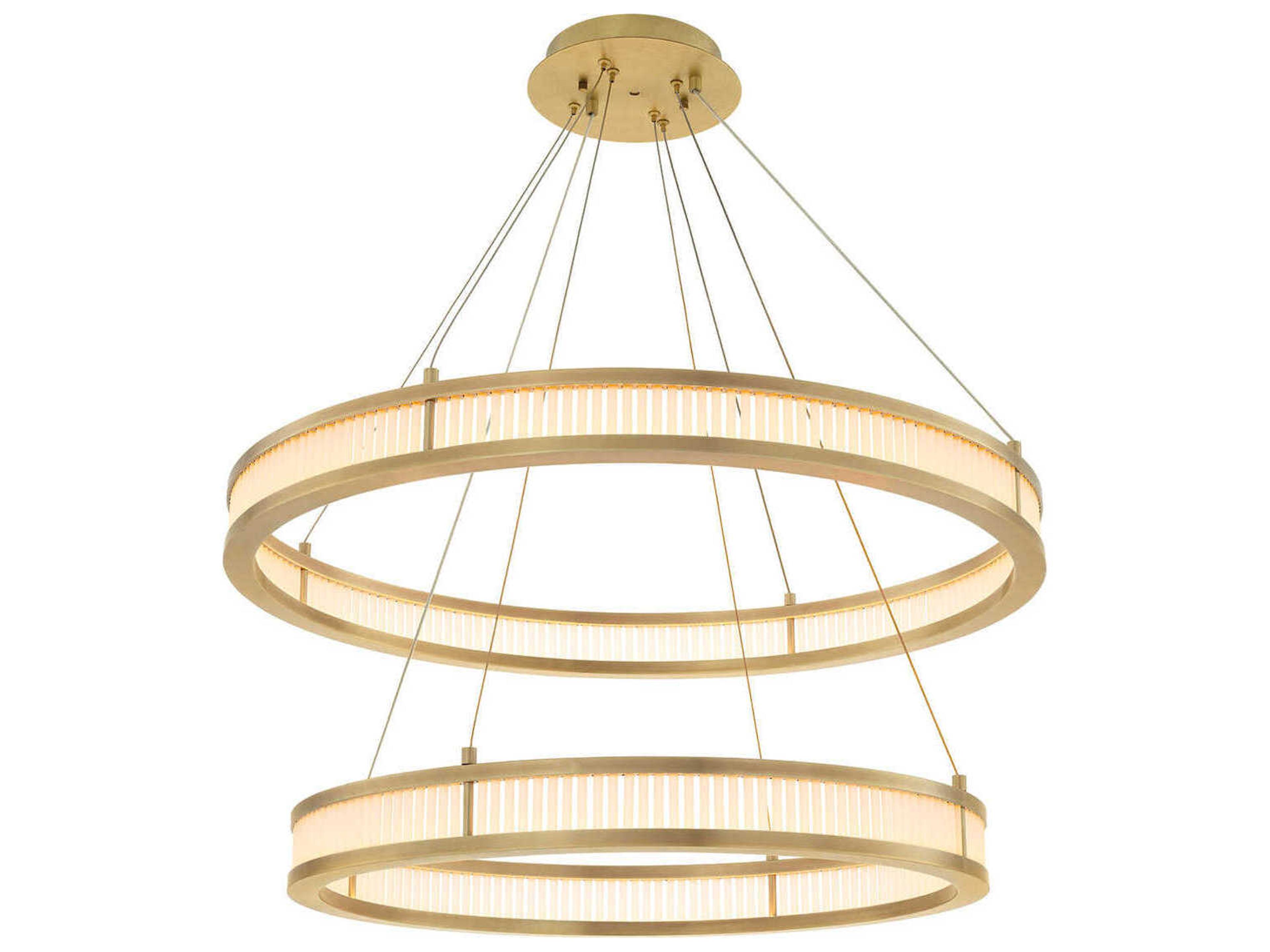 Eichholtz Damien Double Antique Brass Chandelier