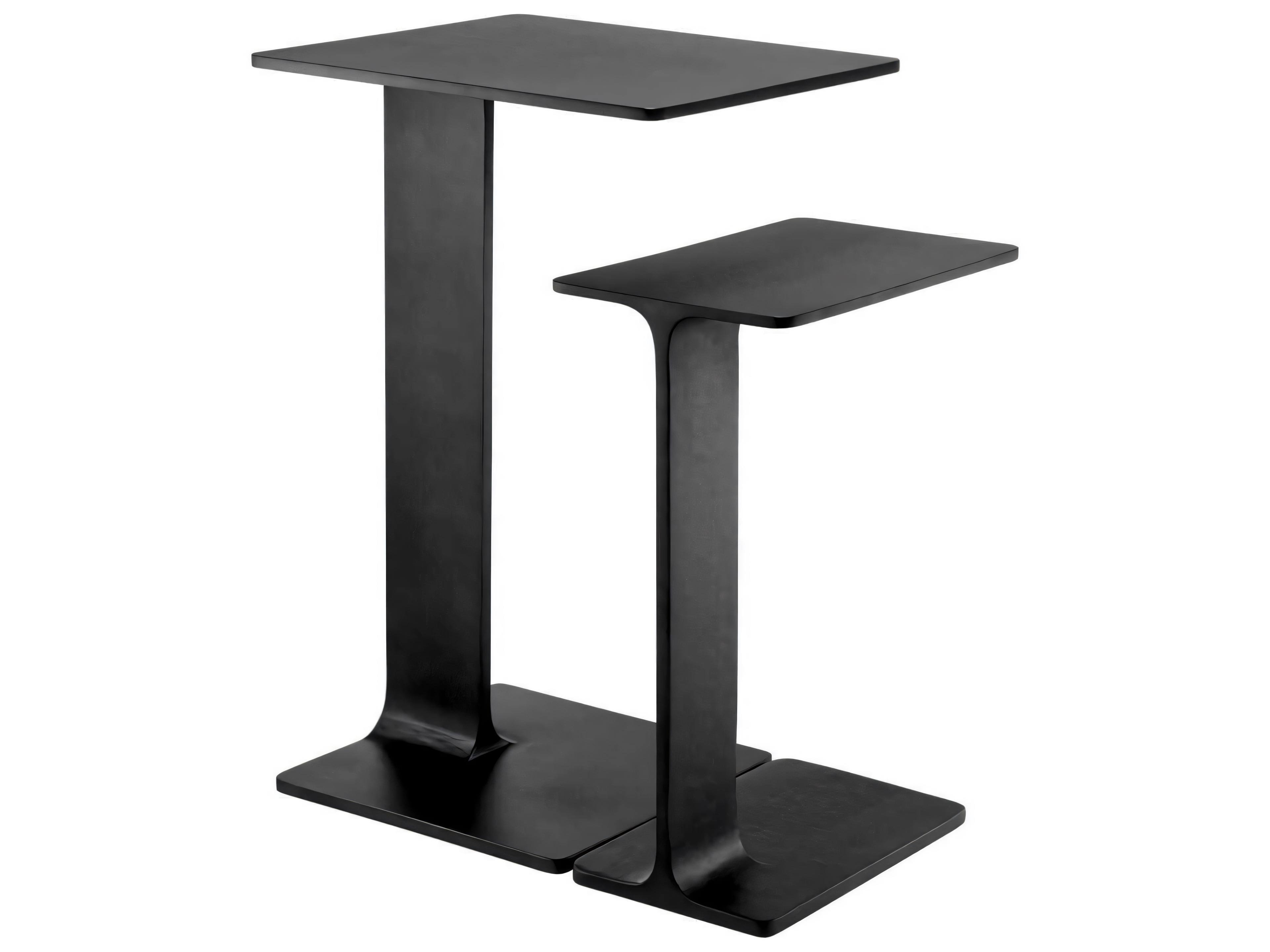 Eichholtz Smart Gunmetal Set of 2 Side Table