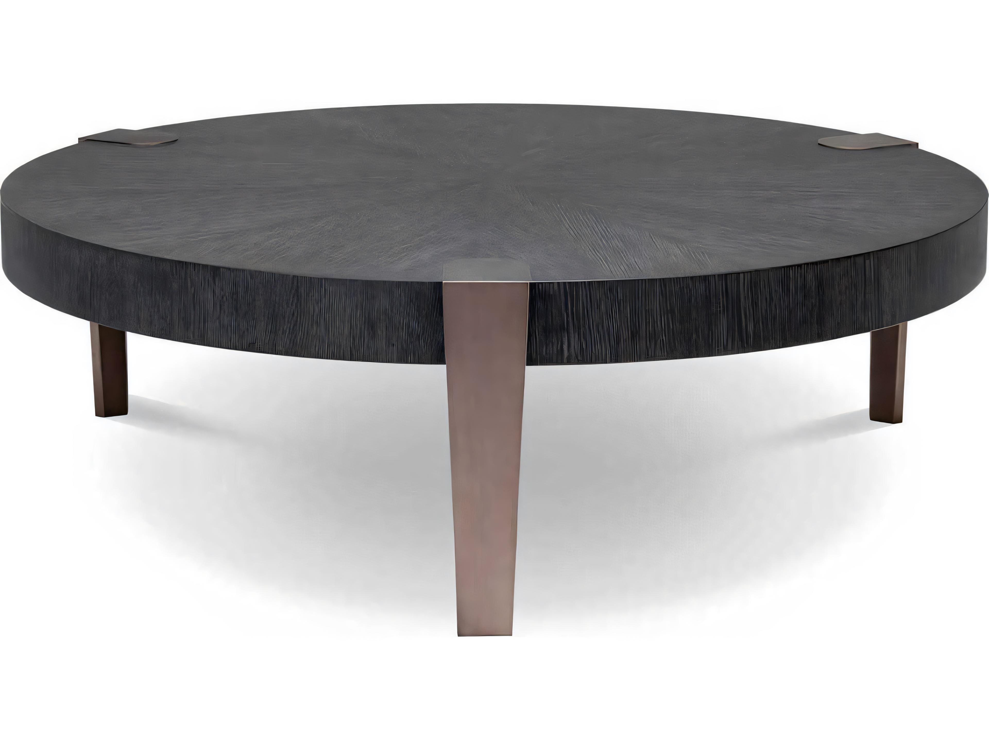 Eichholtz Oxnard Charcoal Grey Oak Veneer Coffee Table