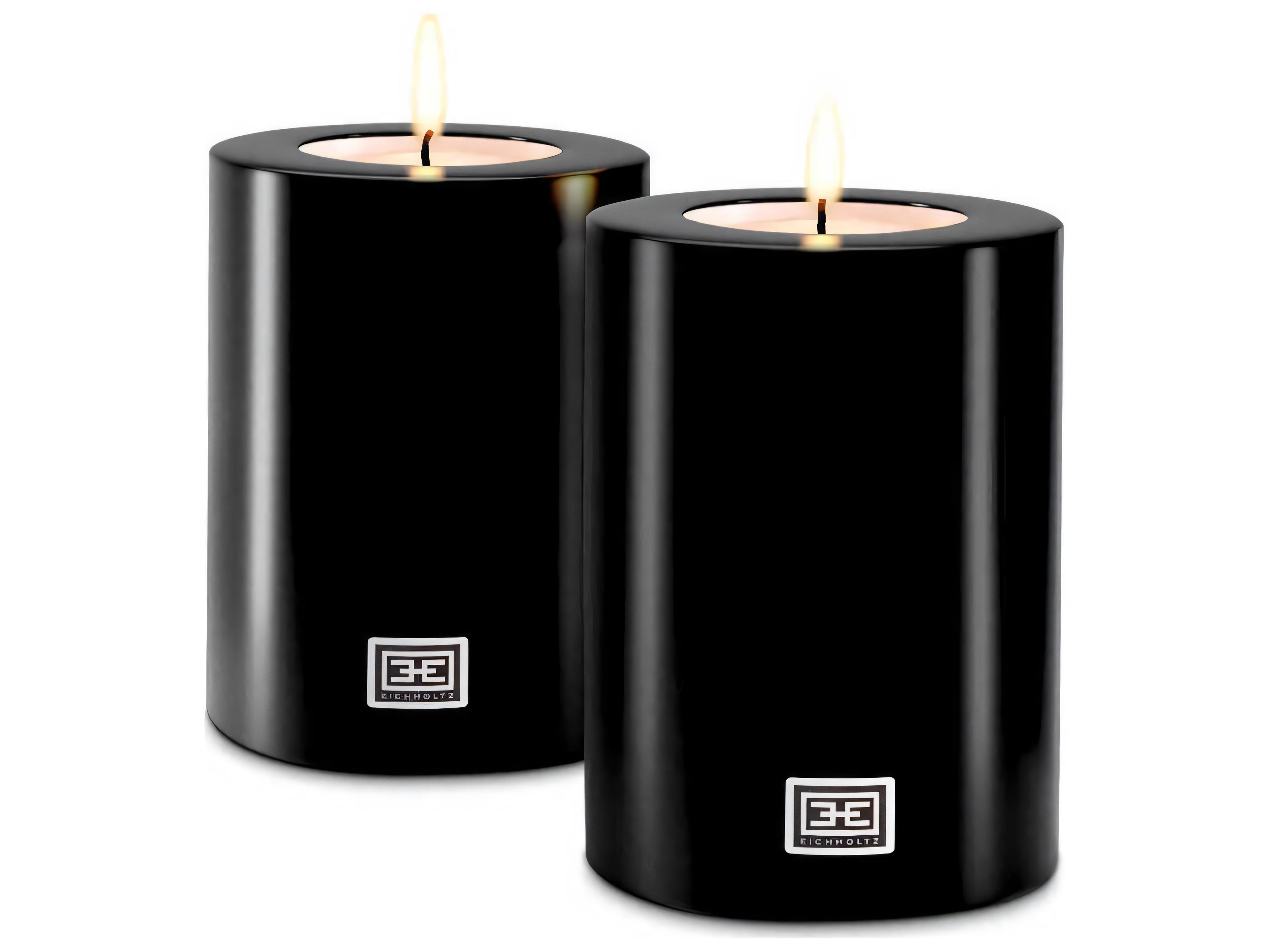 Eichholtz Black Artificial Candle Set of 2