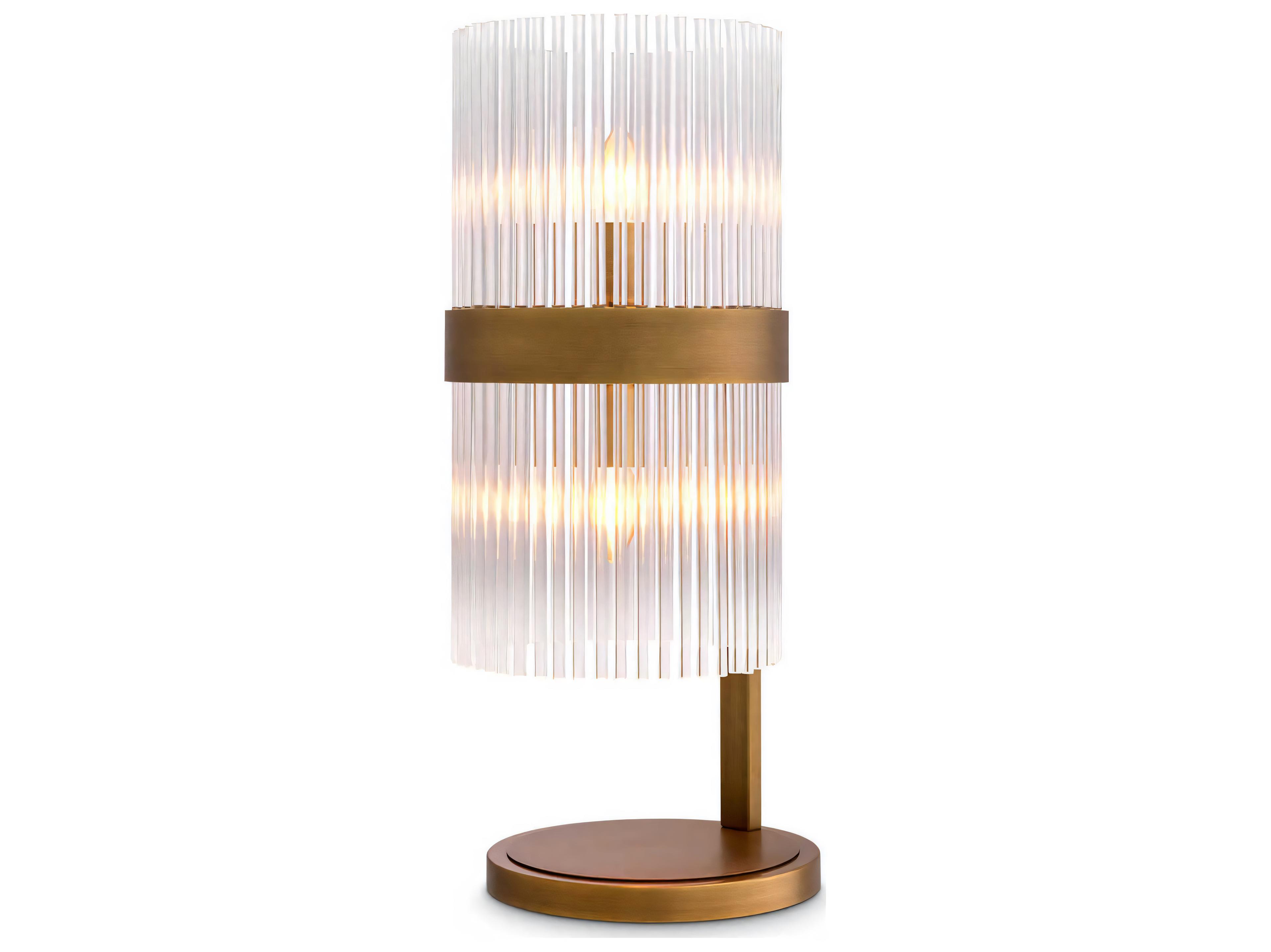 Eichholtz Carnero Antique Brass Table Lamp