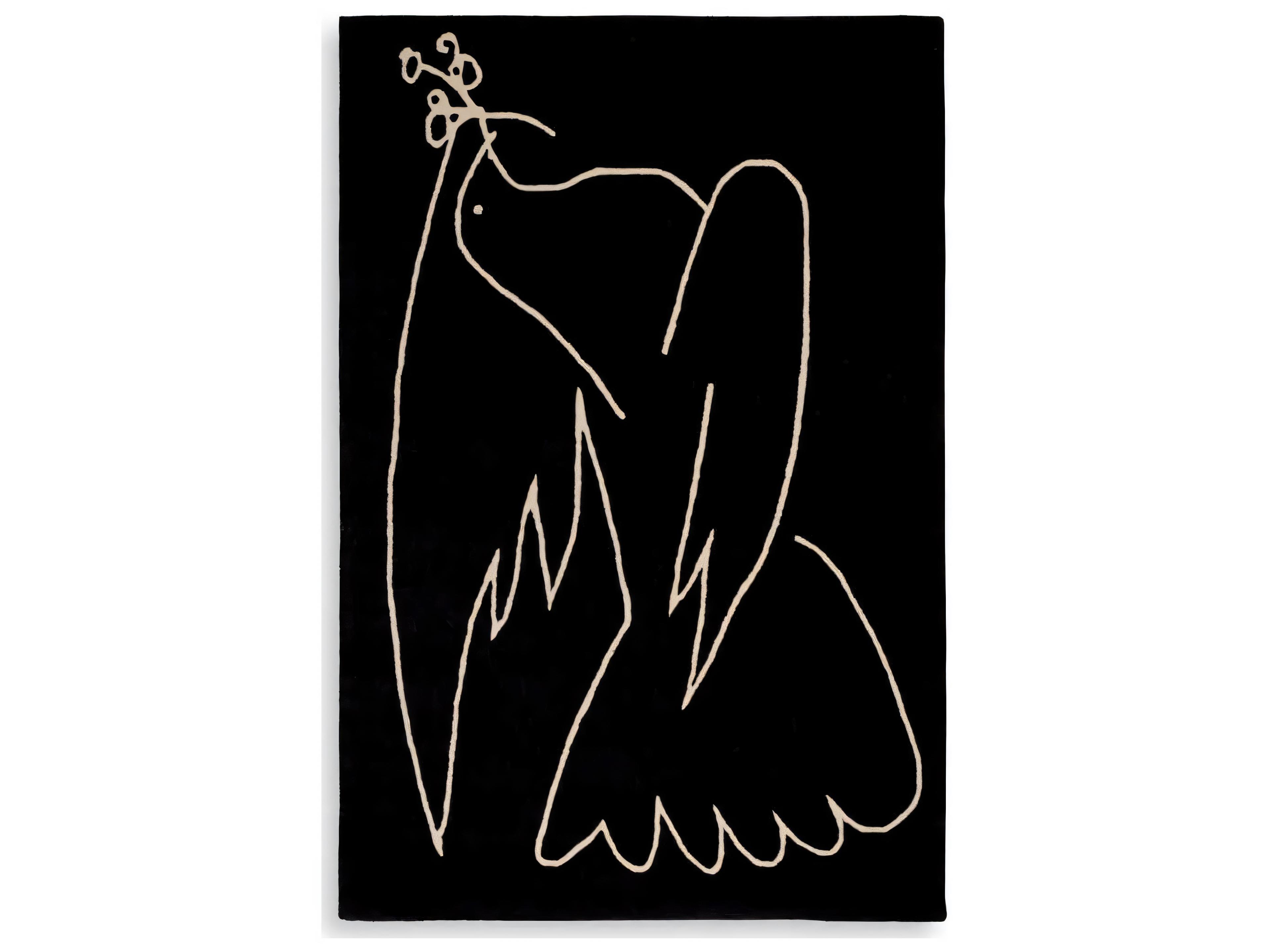 Eichholtz Piccione Black Off-White Rug