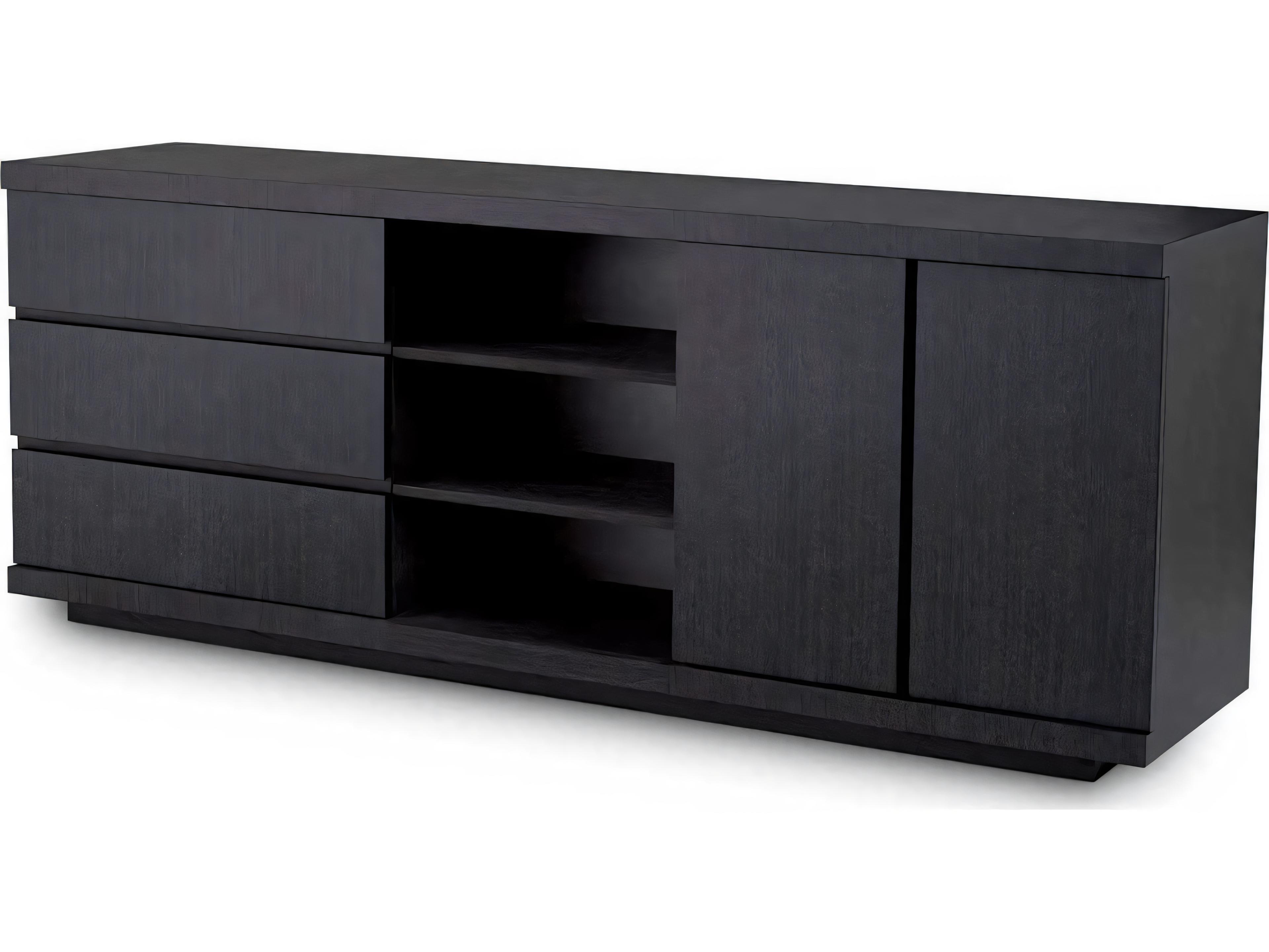 Eichholtz Crosby Charcoal Grey Oak Veneer Dresser