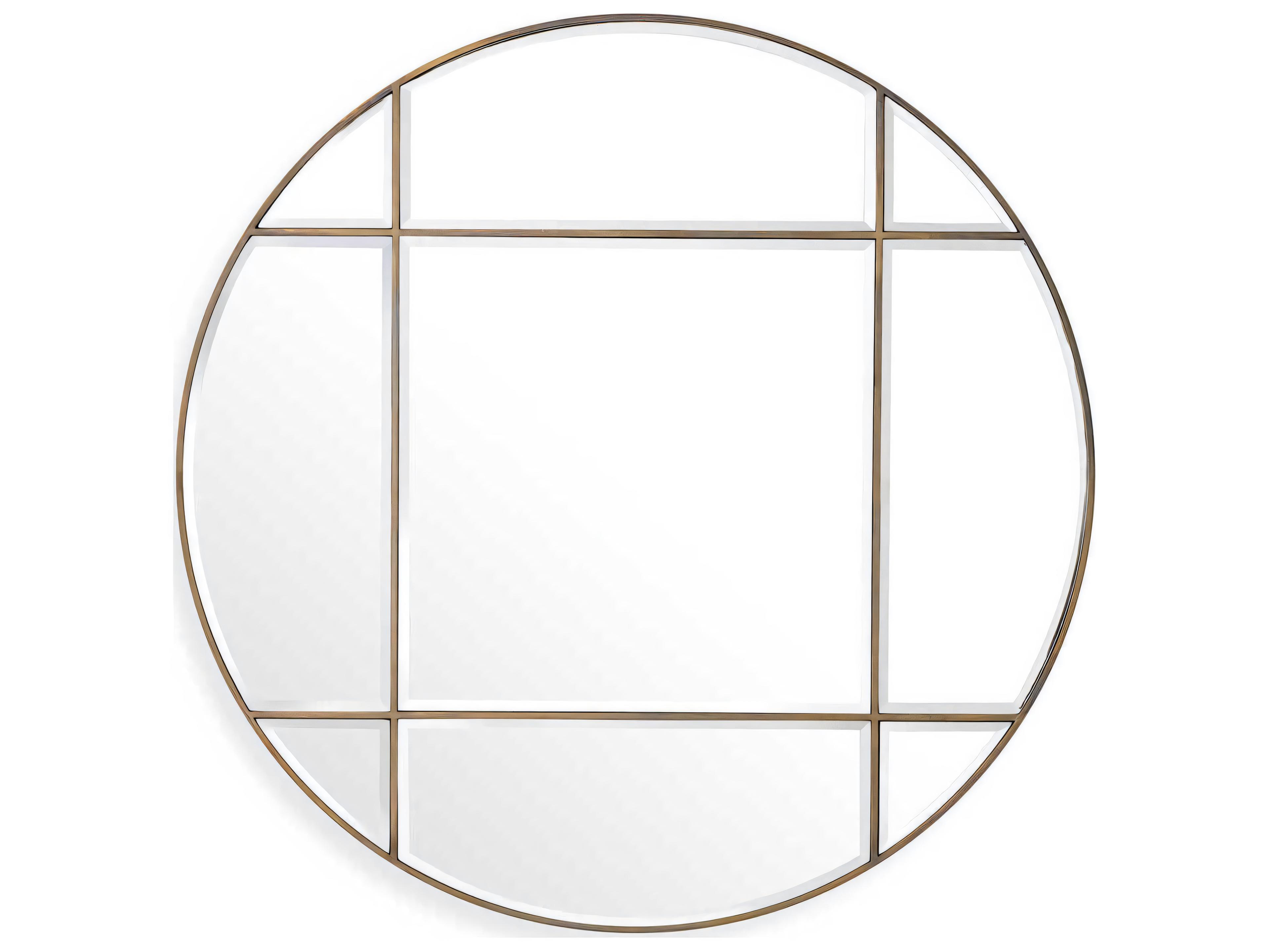 Eichholtz Beaumont Round Vintage Brass Mirror