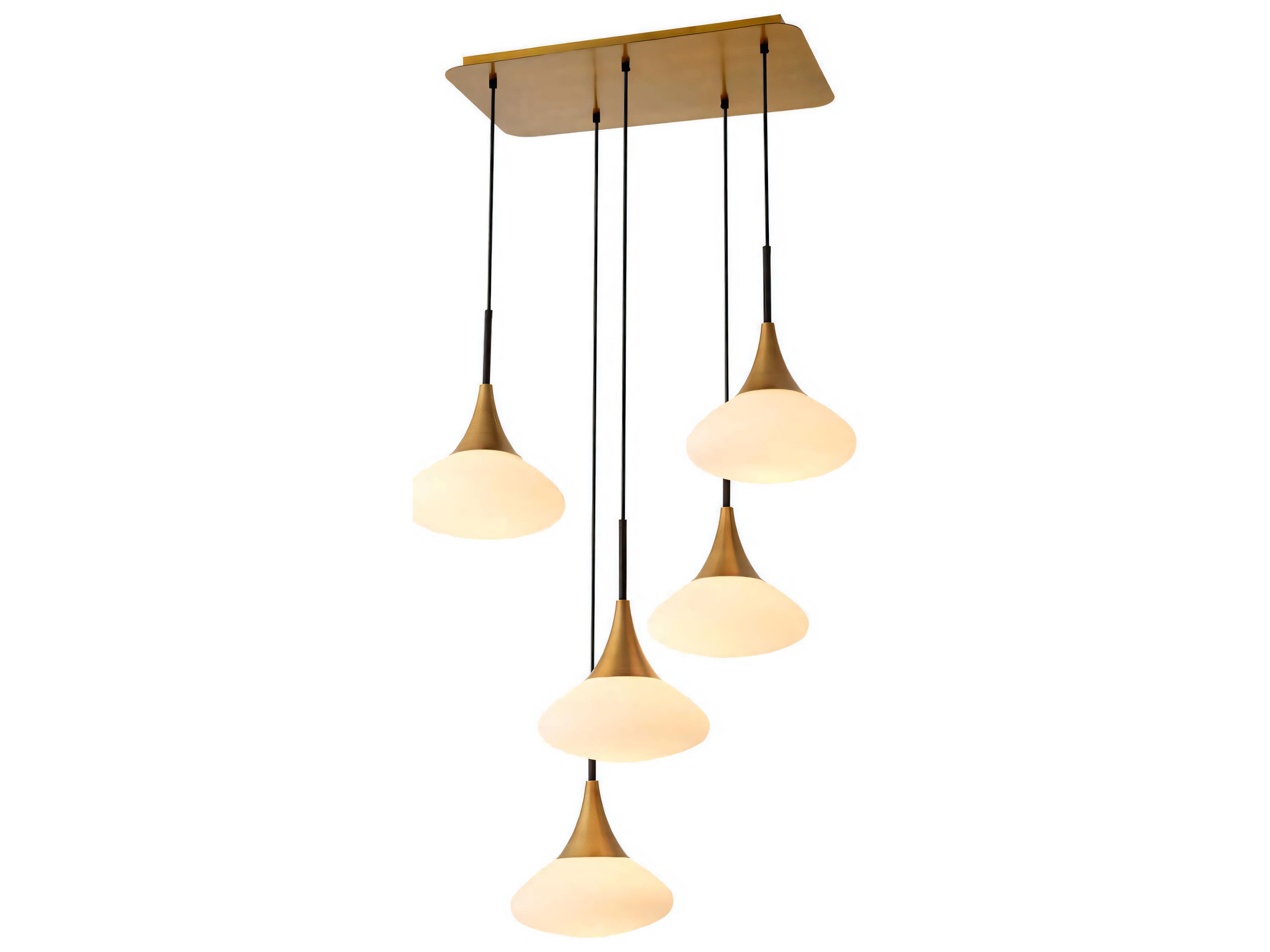 Eichholtz Duco L Antique Brass Chandelier