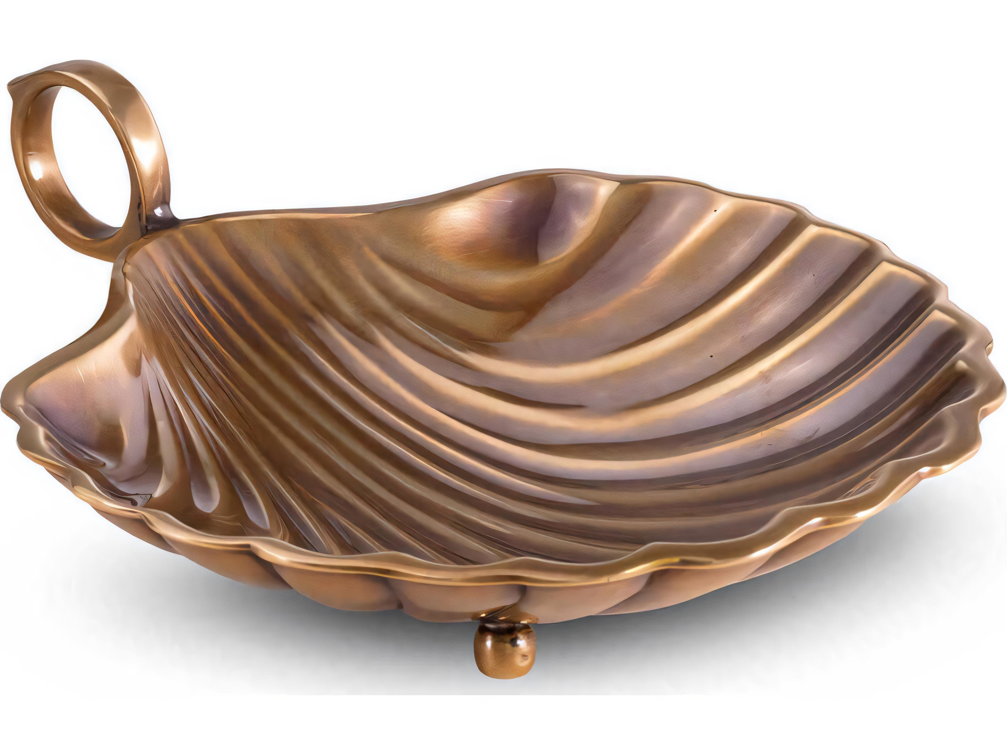 Eichholtz Shell S Vintage Brass Tray