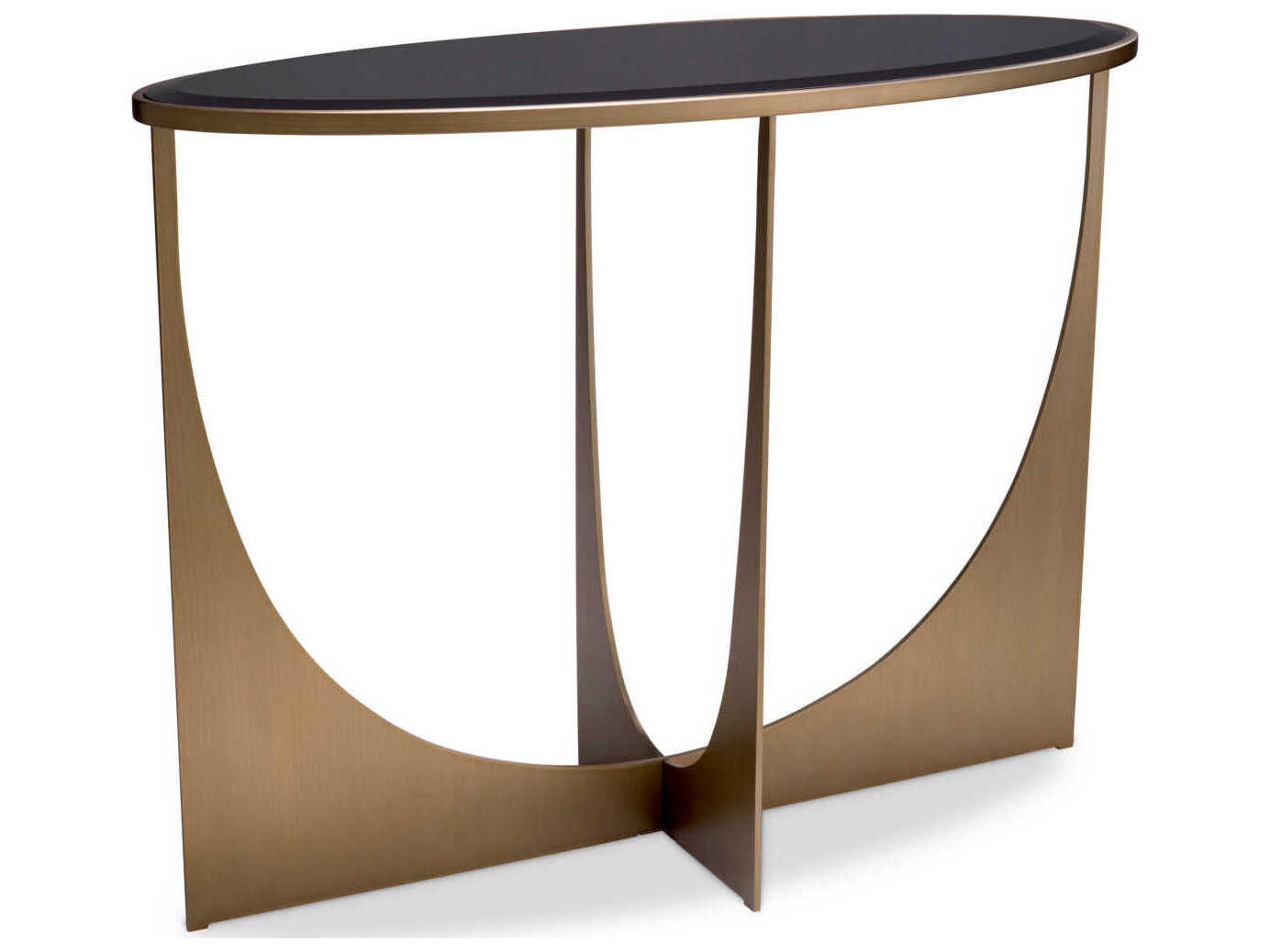 Eichholtz Elegance Brushed Brass Console Table