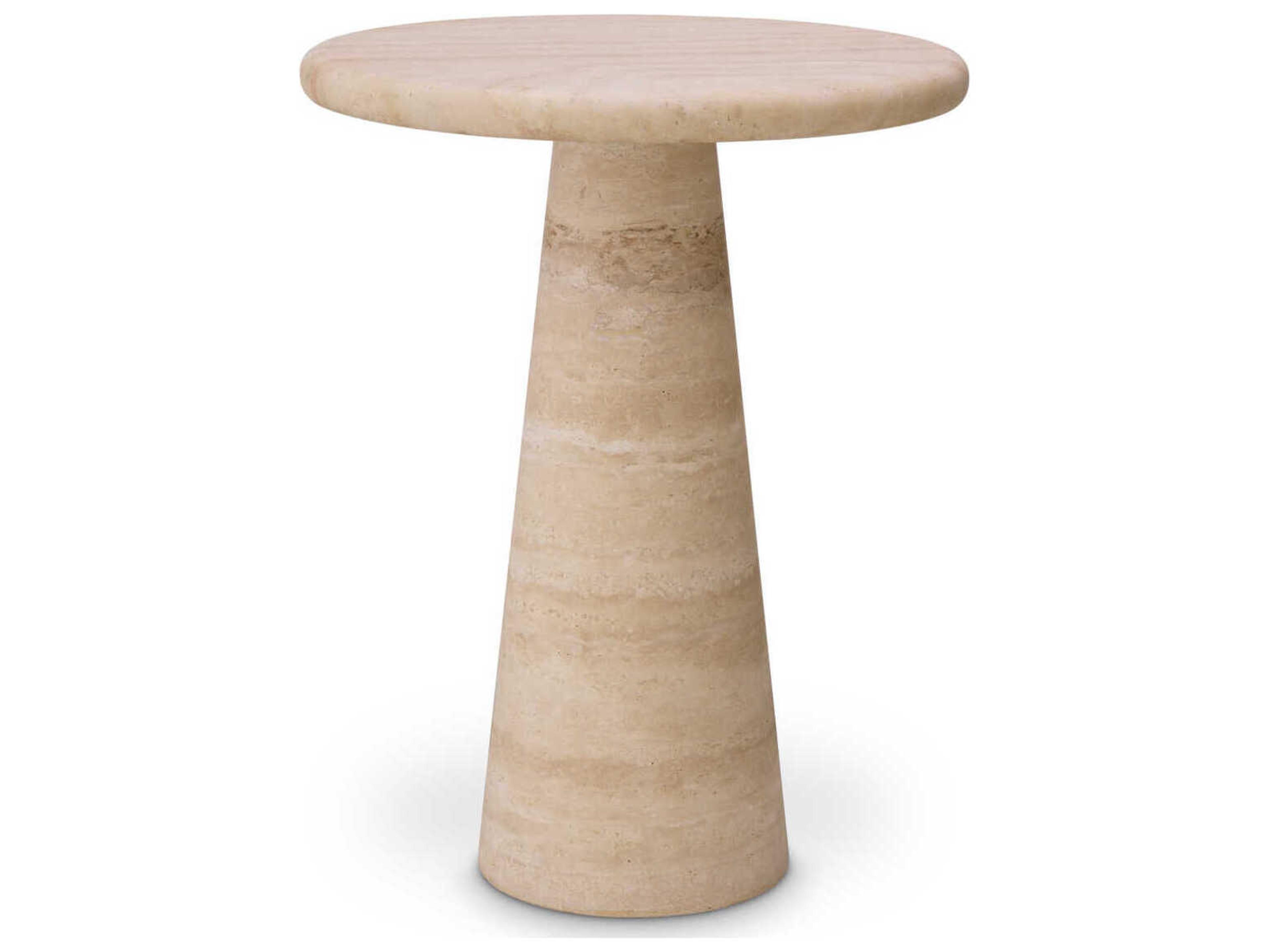 Eichholtz Adriana L Travertine Side Table