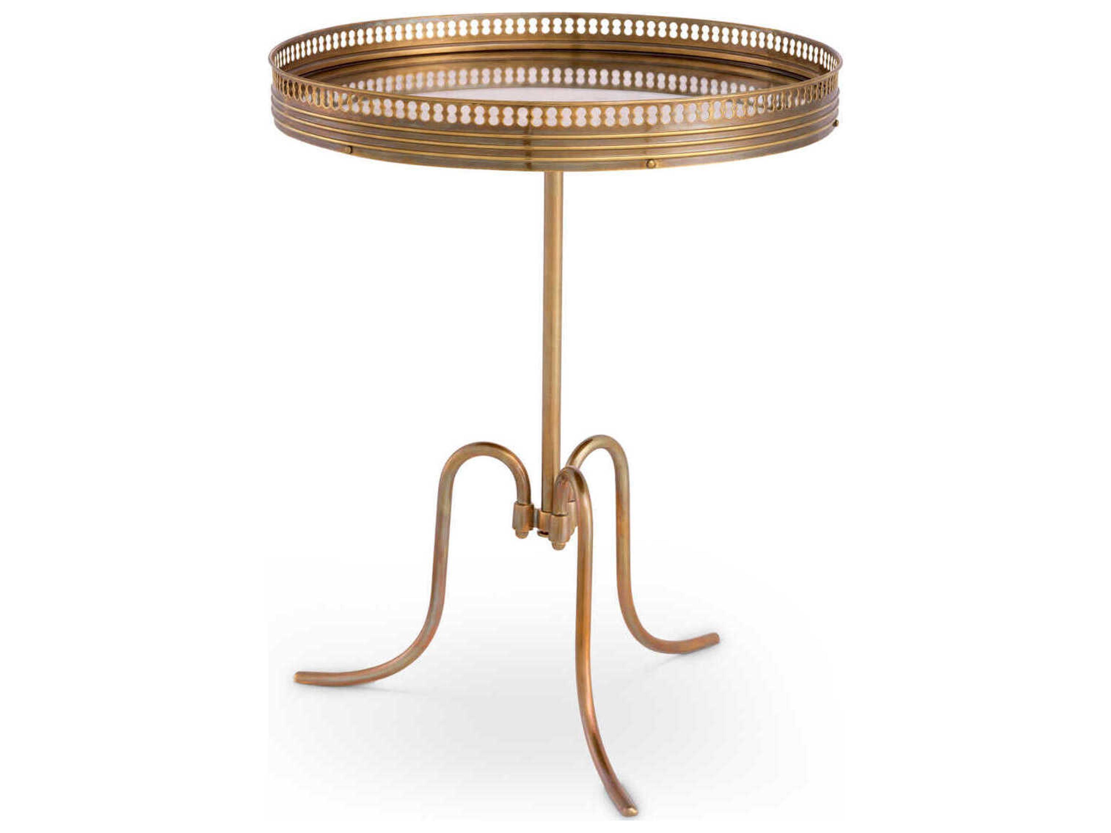 Eichholtz Classico Antique Mirror Glass Side Table