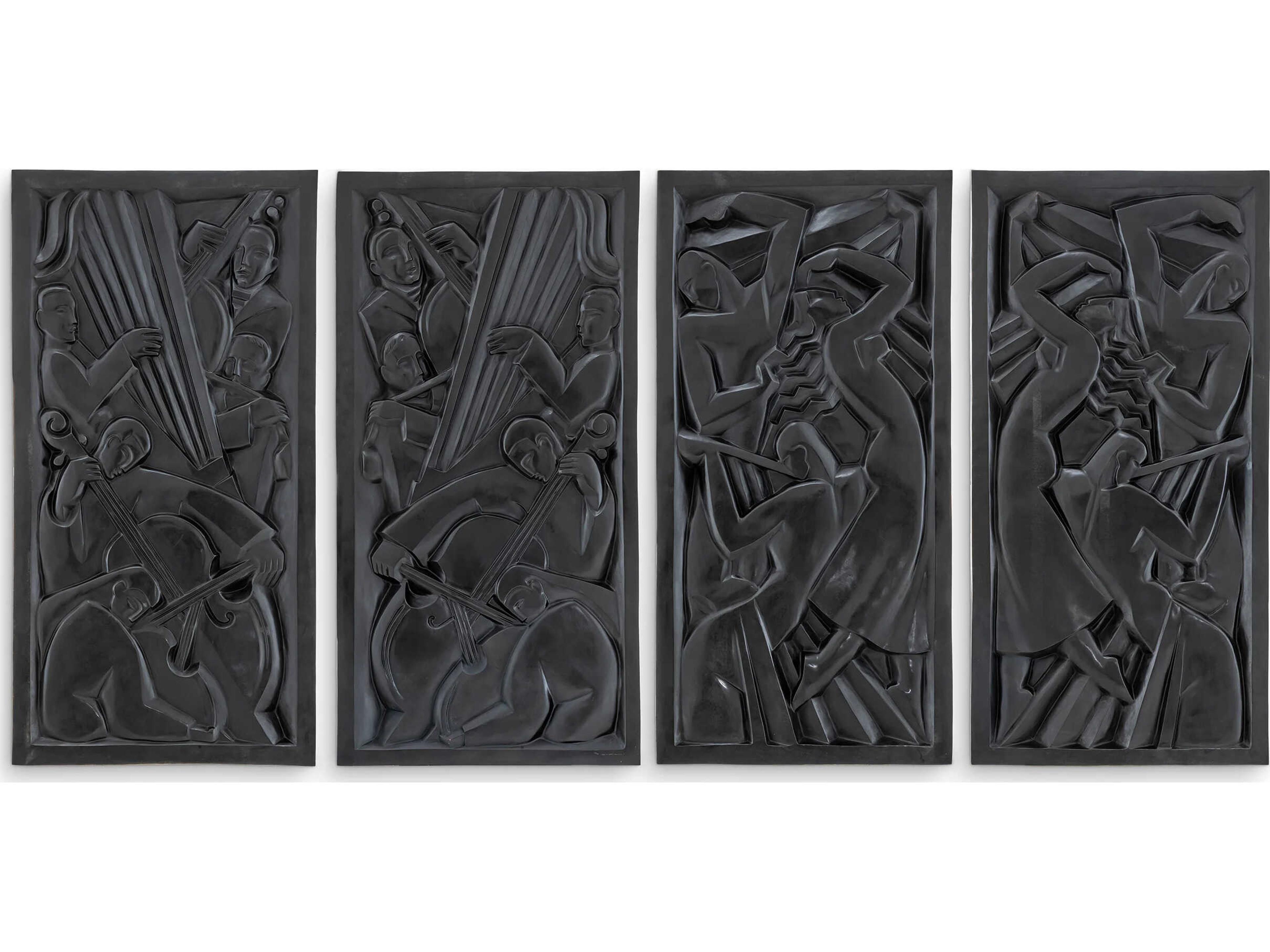 Eichholtz Senza Tempo Bronze Set of 4 Wall Object