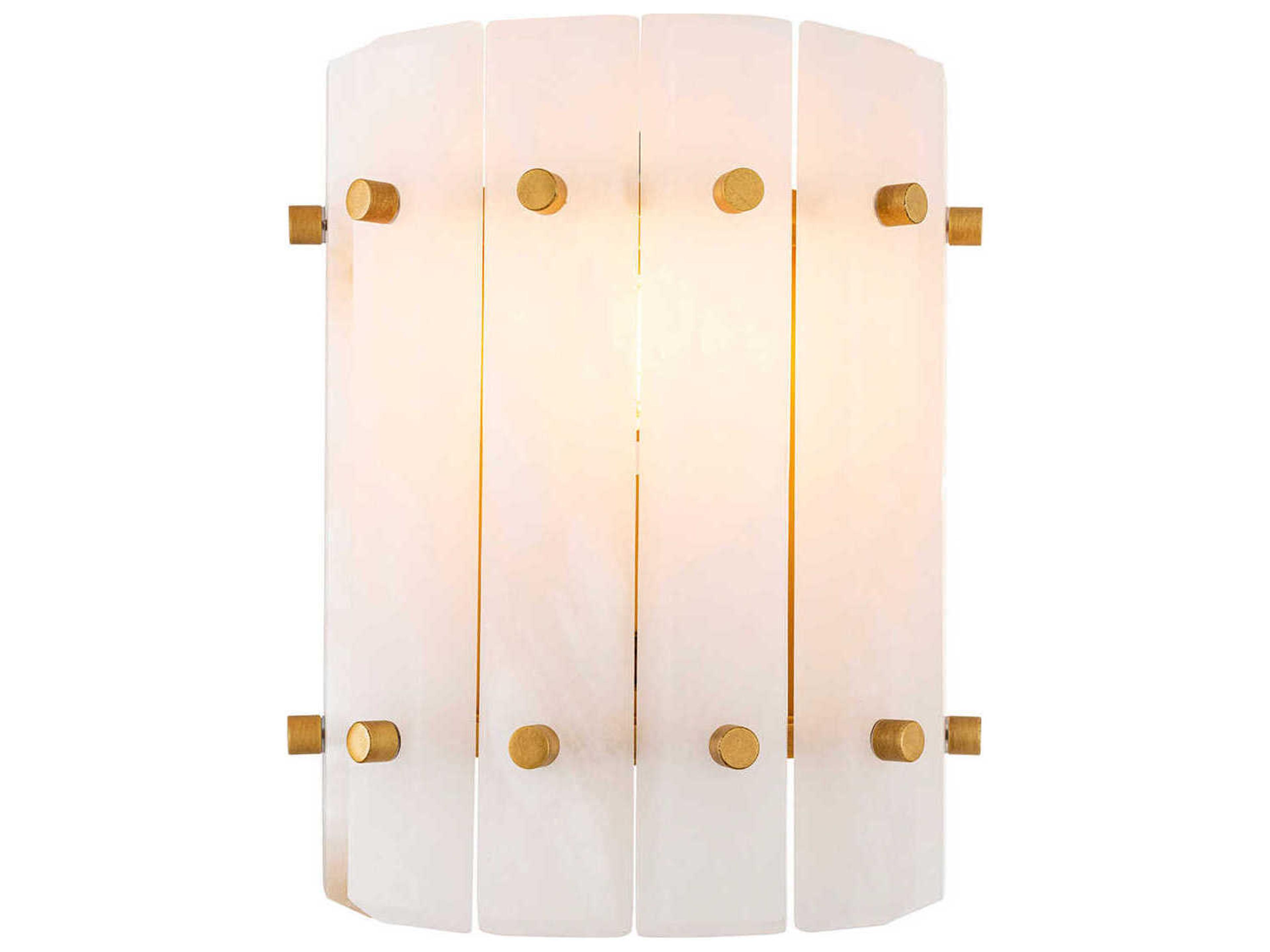Eichholtz Blason Single Antique Brass Alabaster Wall Lamp