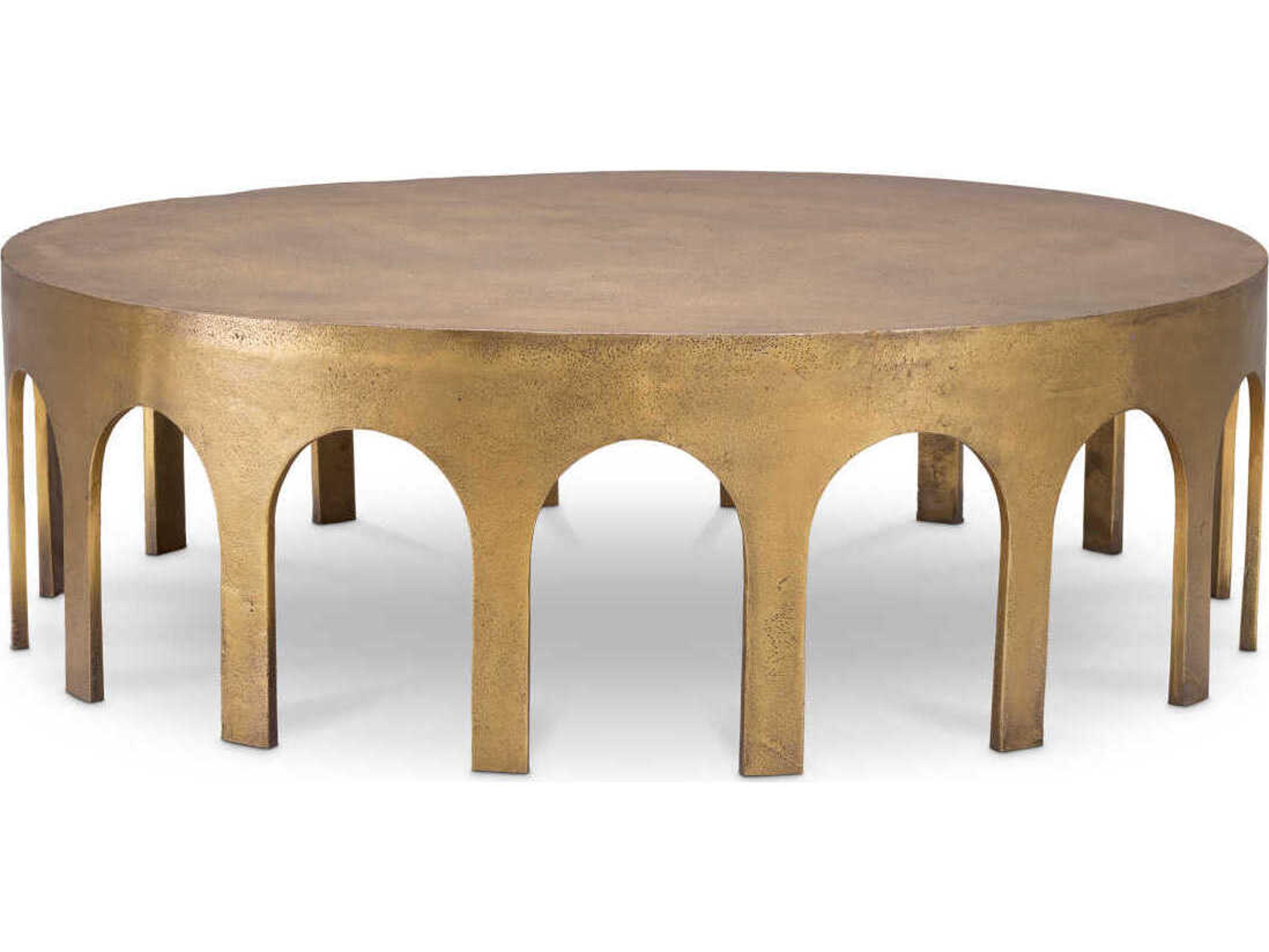 Eichholtz Gardini Vintage Brass Coffee Table