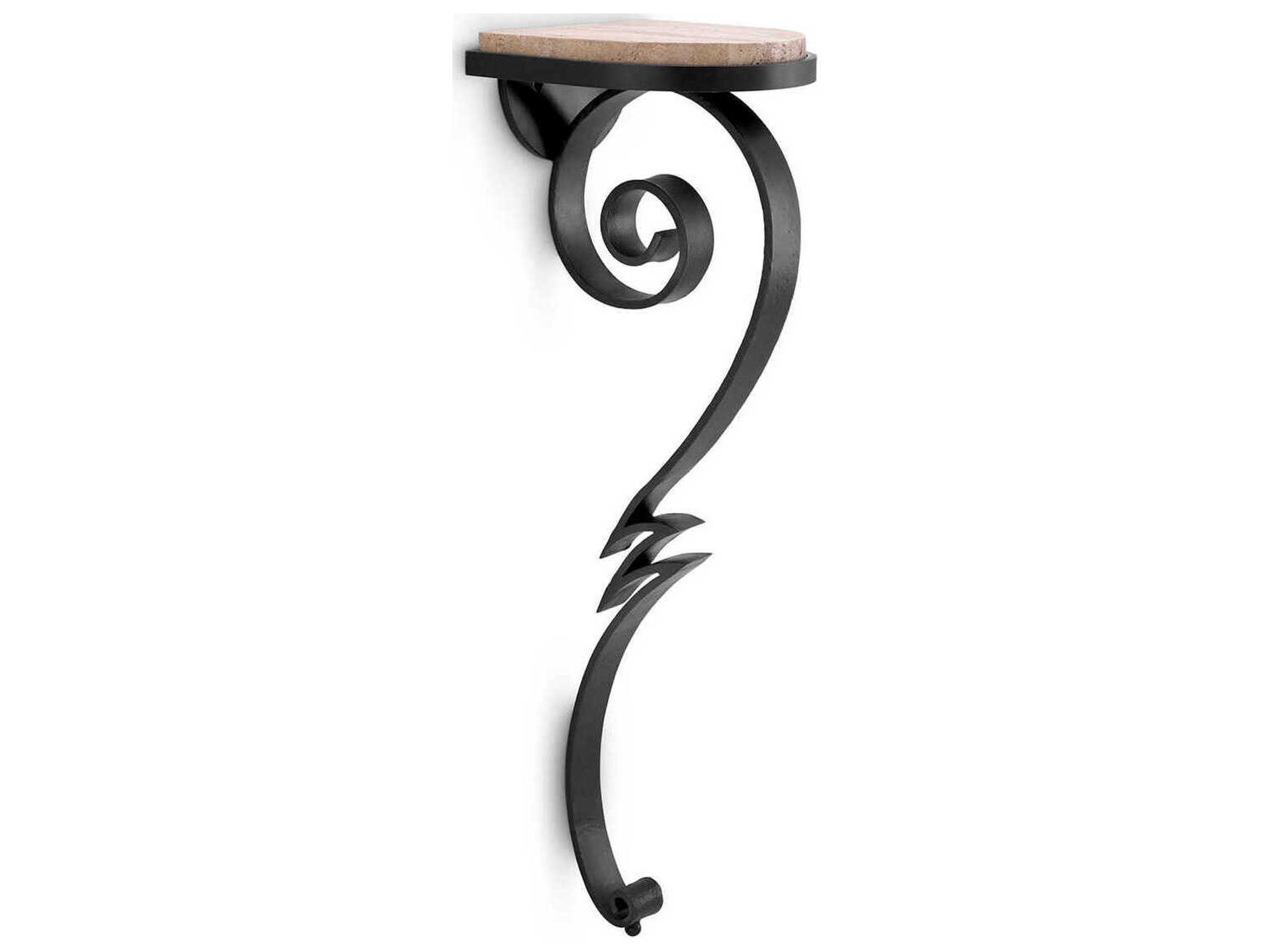 Eichholtz Console Ophira Gunmetal Travertine Wall