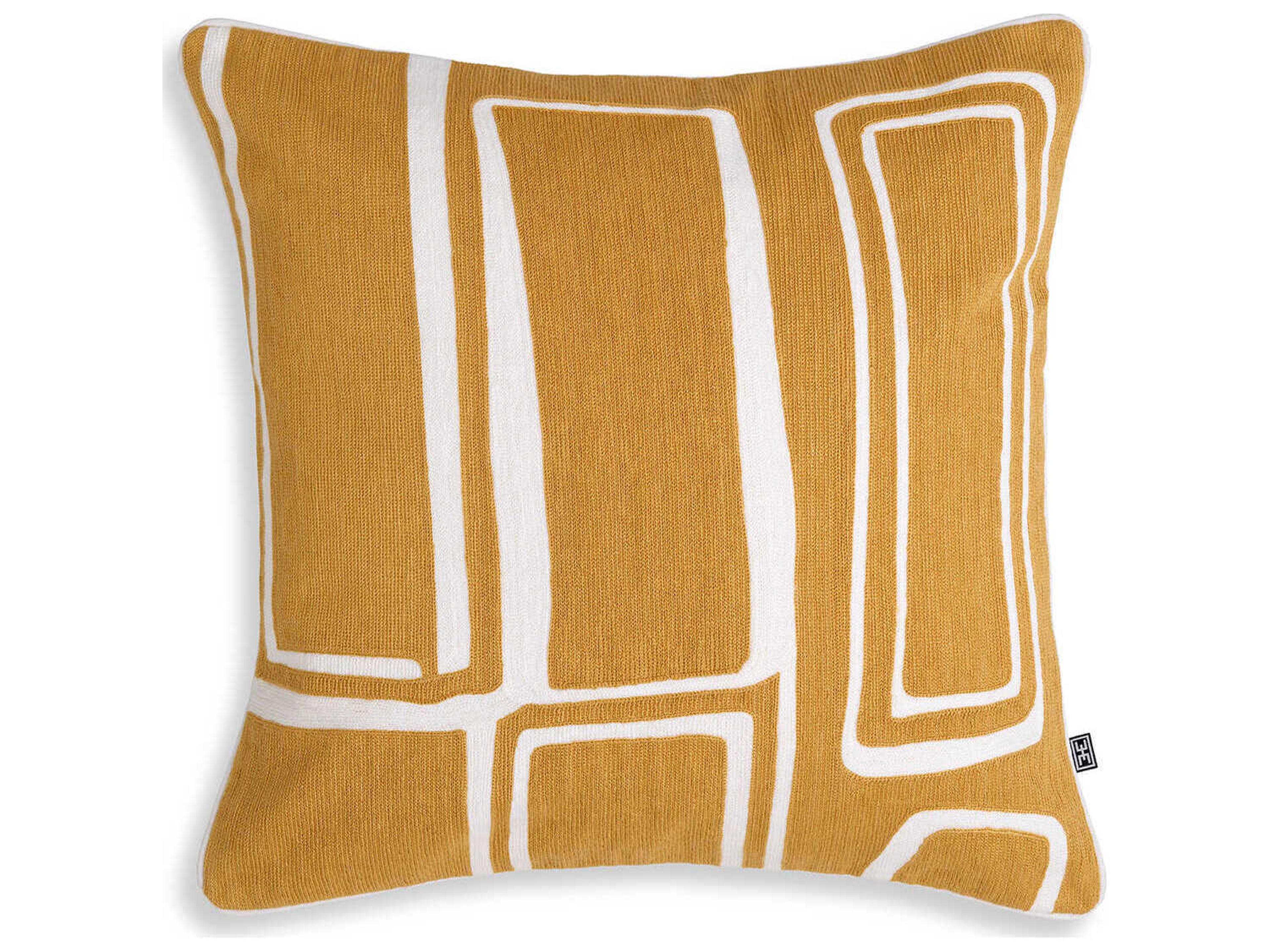 Eichholtz Ribeira Gold White Cushion