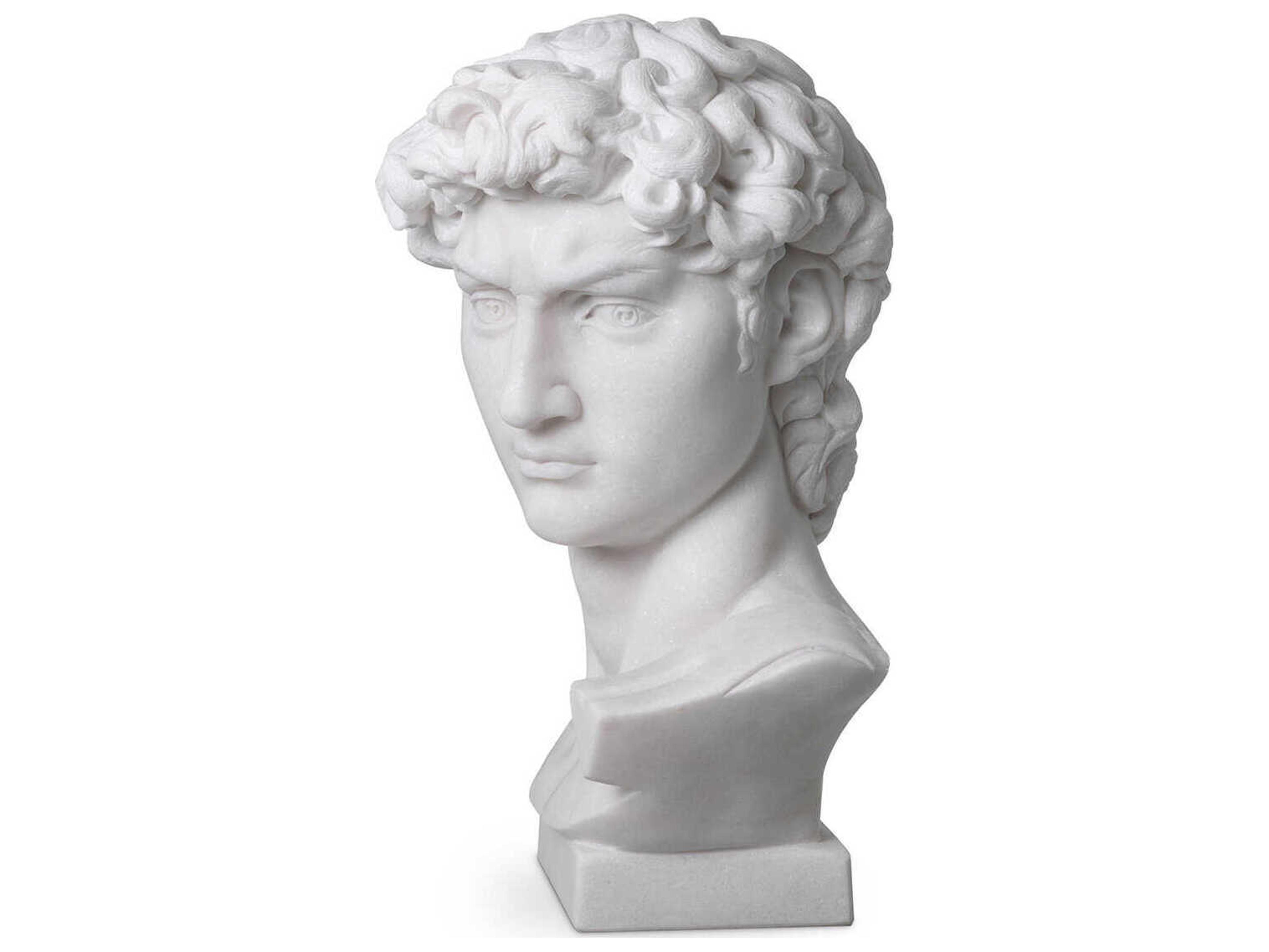 Eichholtz White Marble Head David