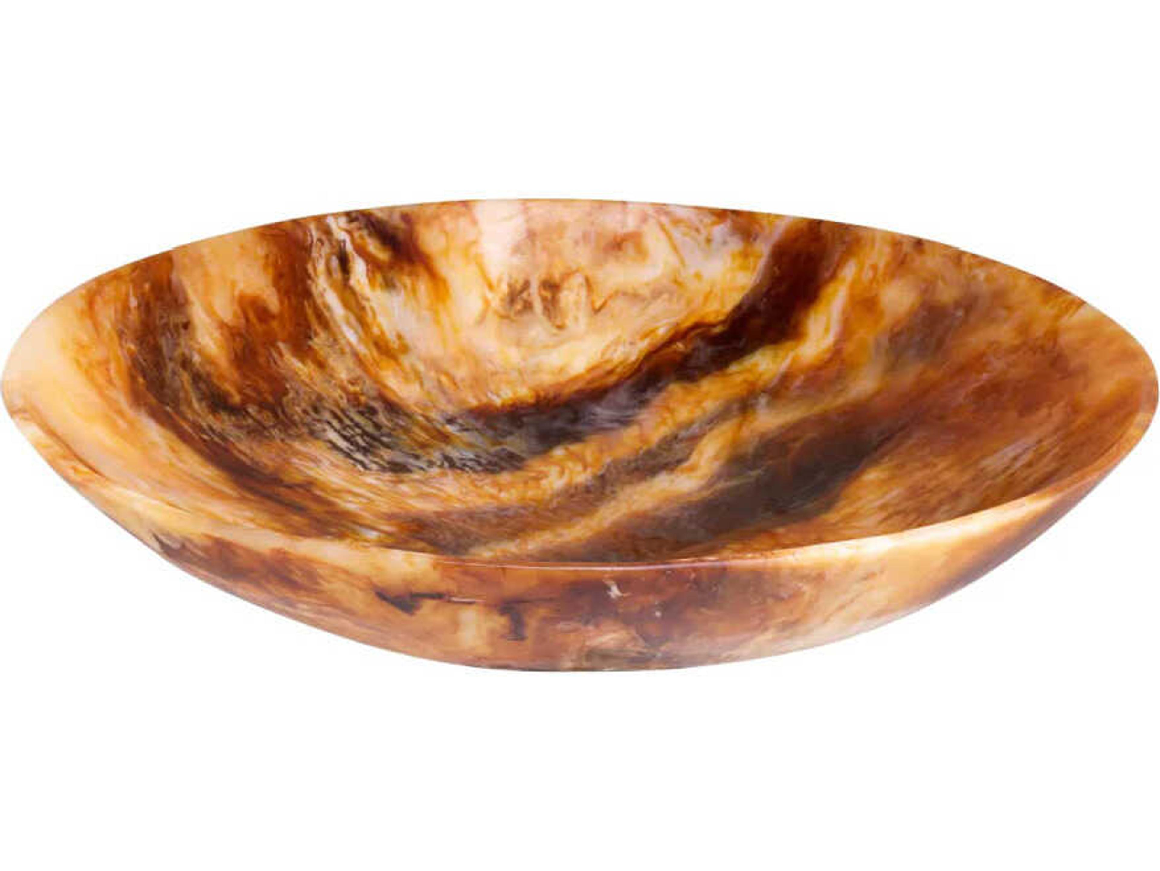 Eichholtz Mood Round Orange Swirl Bowl