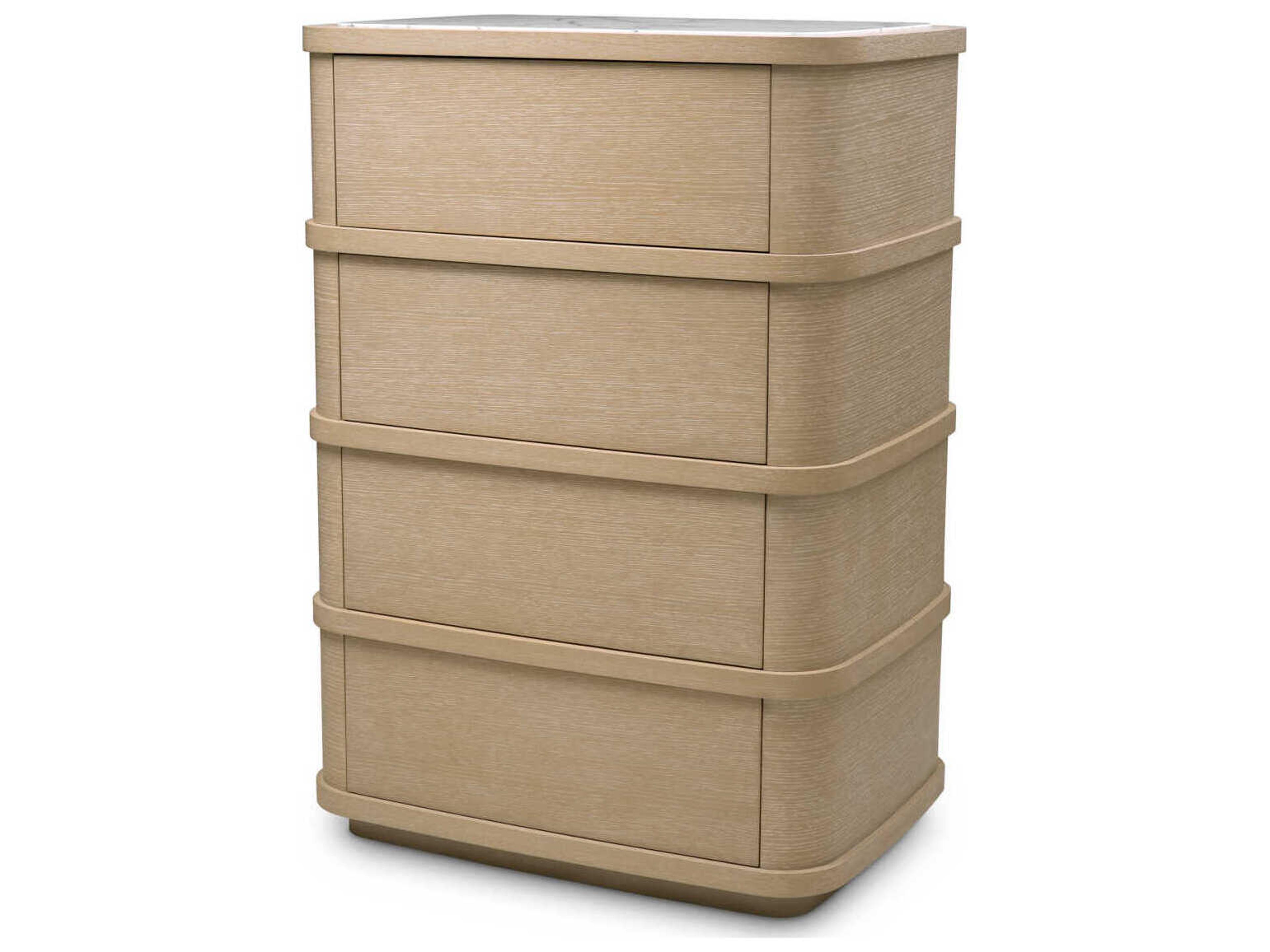 Eichholtz Dresser Cabana Tall Washed Oak Veneer Drawer