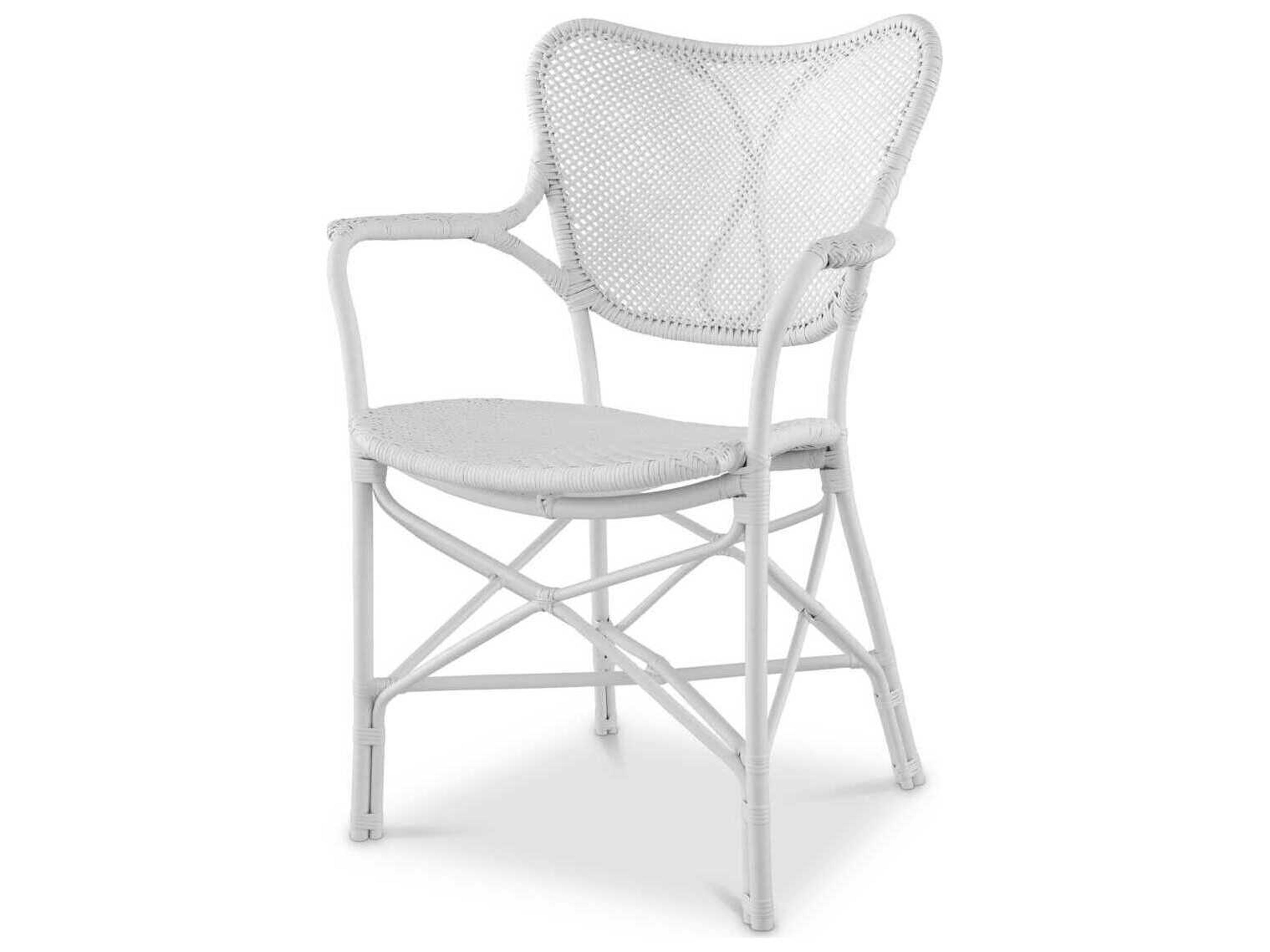 Eichholtz Colony With Arm Matte White Dining Chair