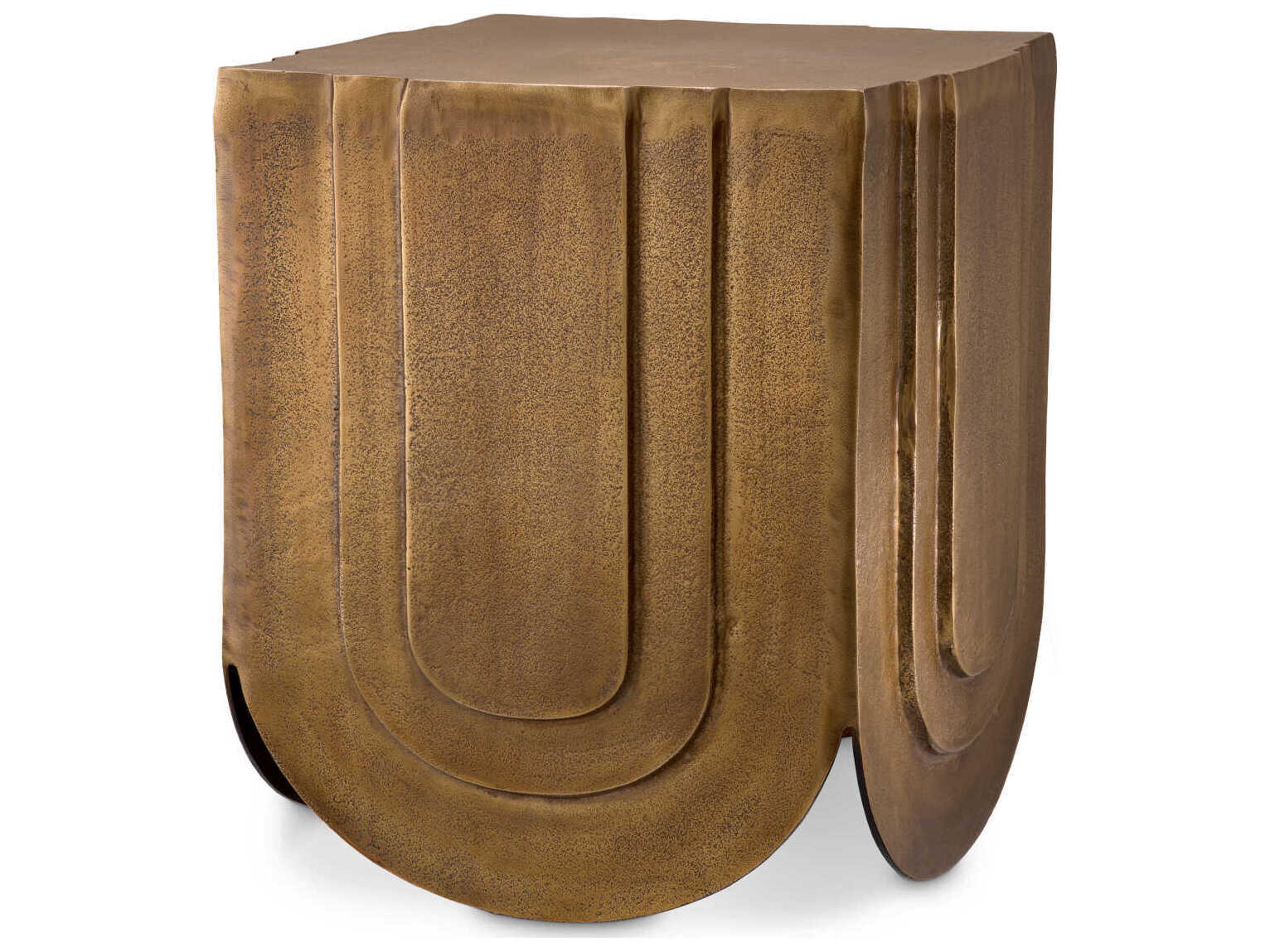 Eichholtz Gubbio Antique Brass Side Table