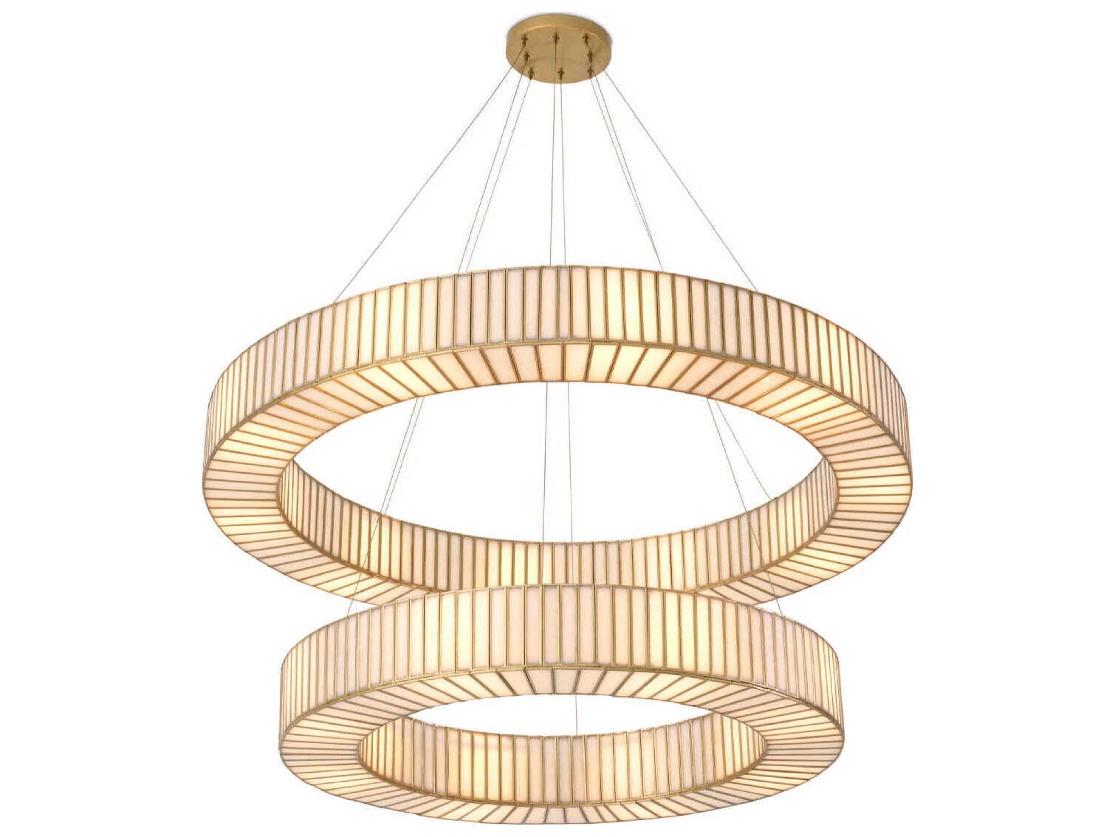 Eichholtz Monari Antique Brass Chandelier