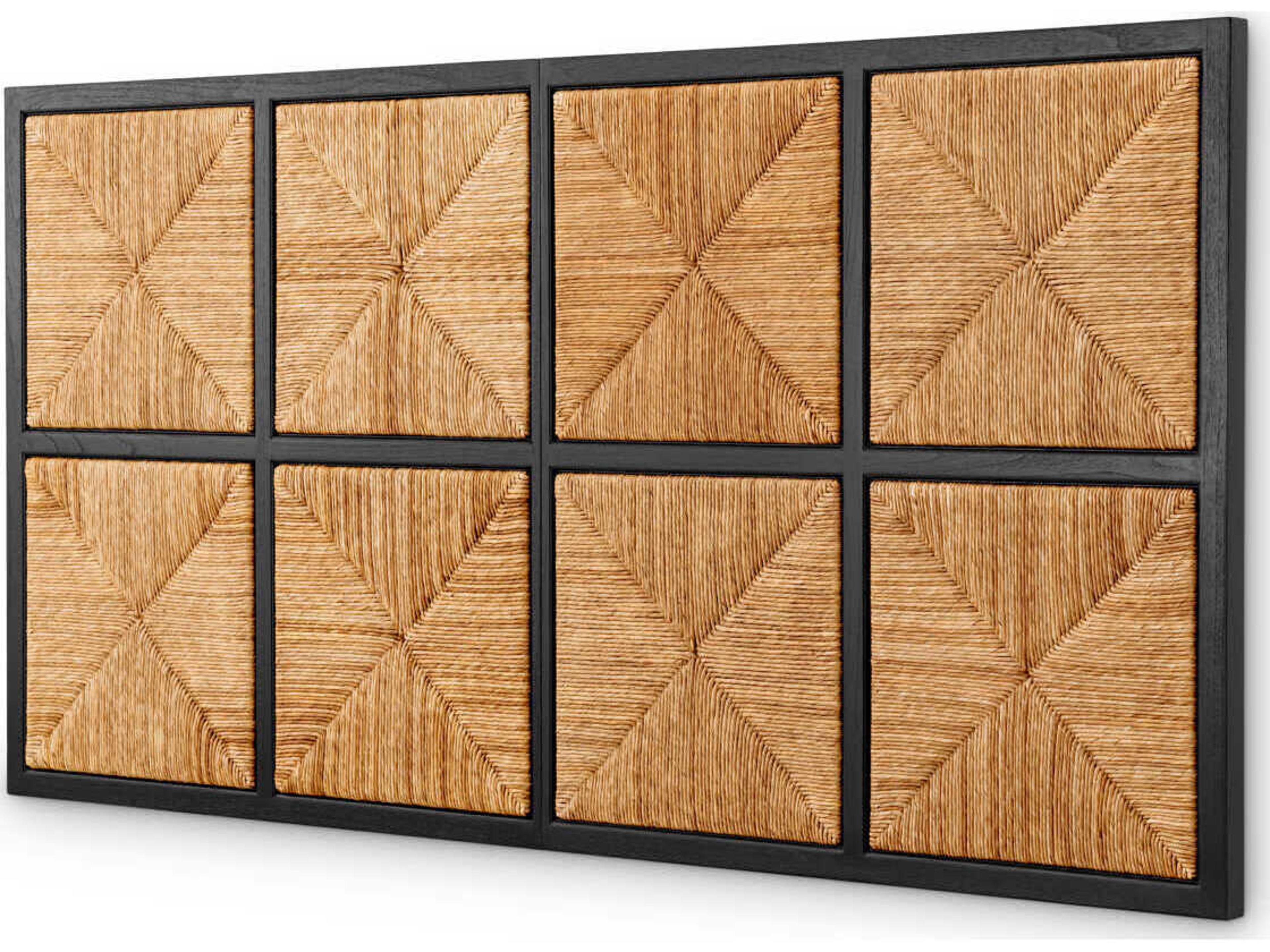 Eichholtz Aruba Classic Black Natural Seagrass Headboard