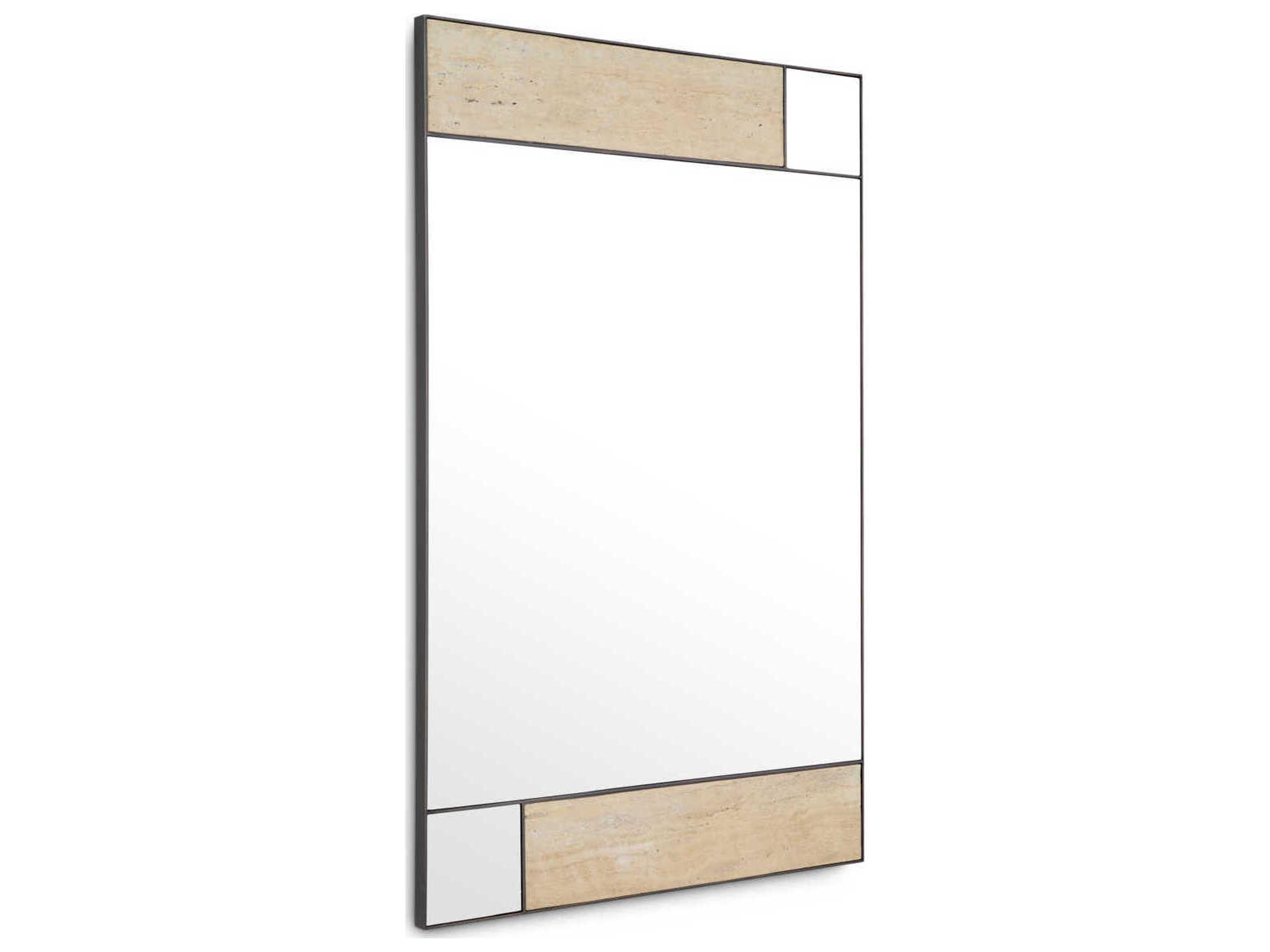 Eichholtz Cosimo Travertine Bronze Mirror