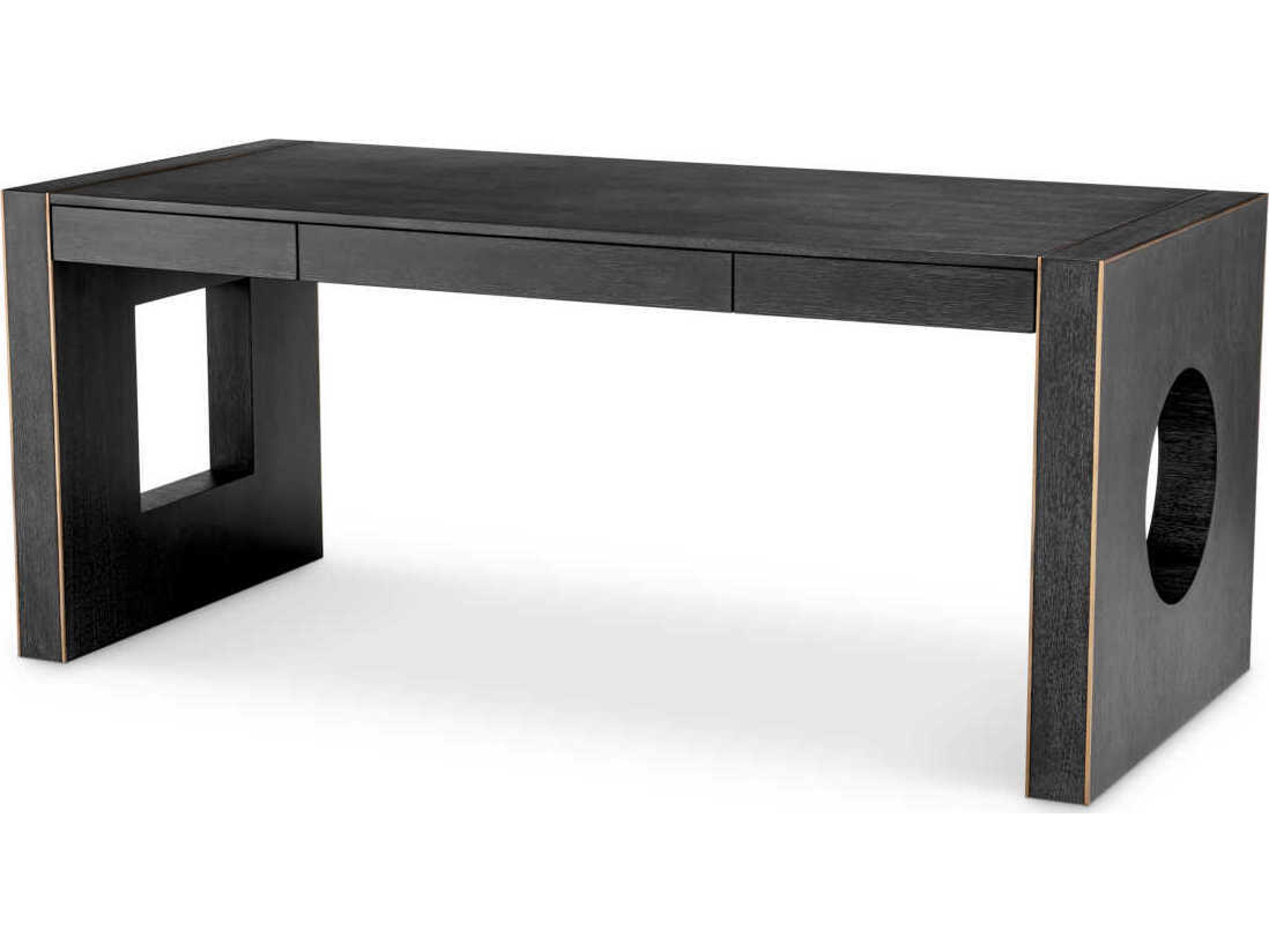 Eichholtz Rovigo Charcoal Grey Oak Veneer Desk