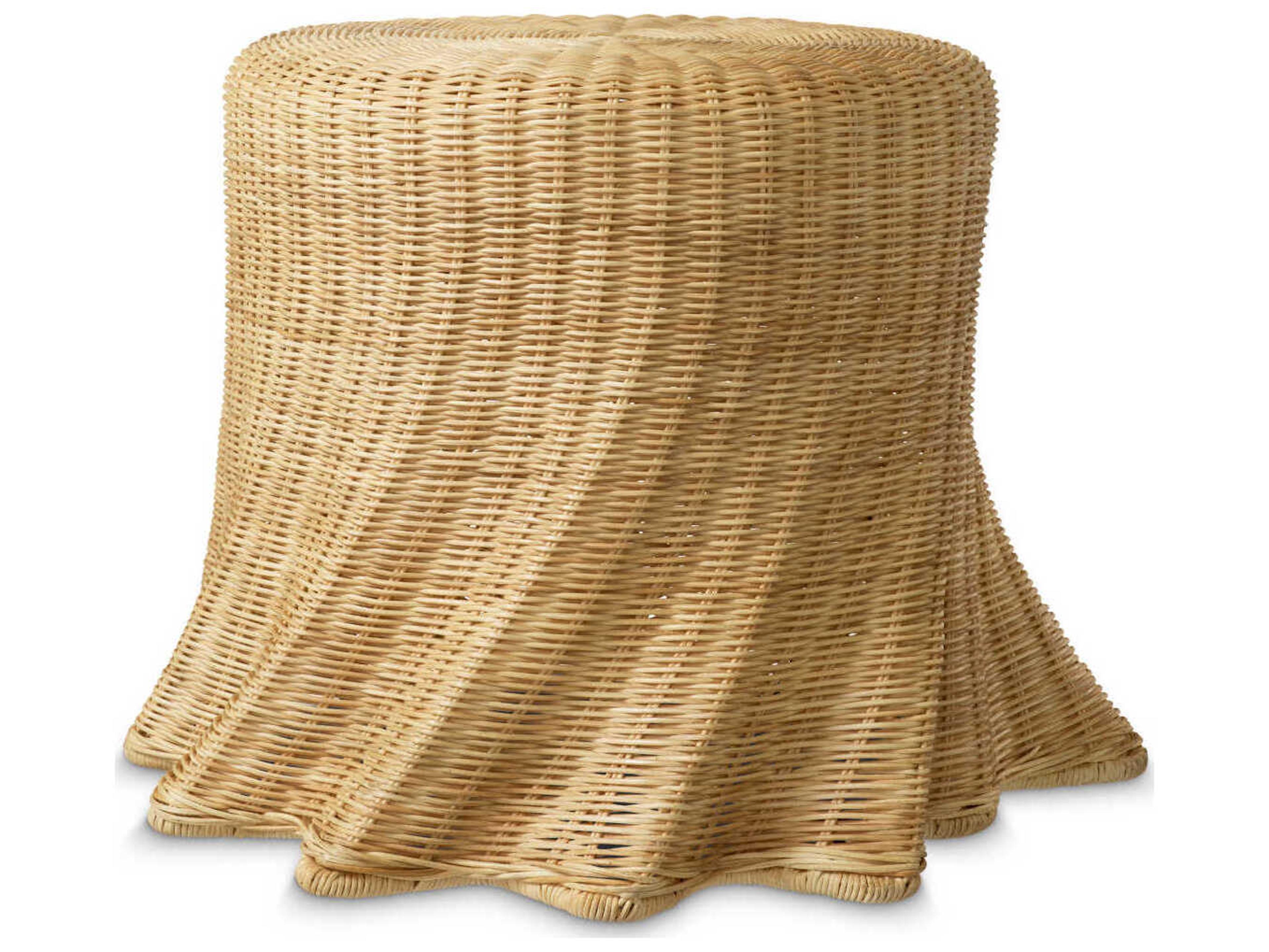 Eichholtz Rolph Natural Rattan Side Table