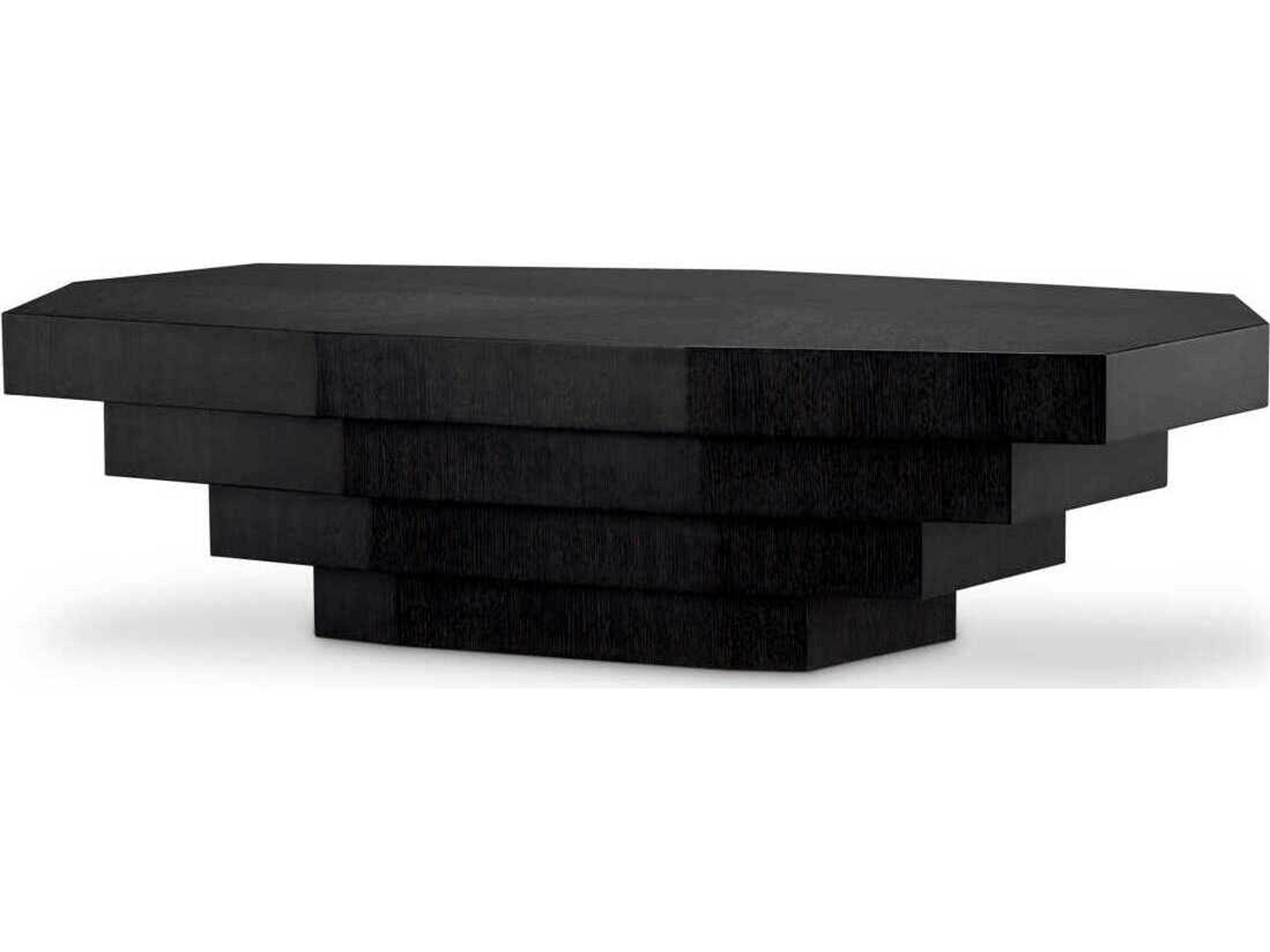 Eichholtz Vezio Charcoal Grey Oak Veneer Coffee Table