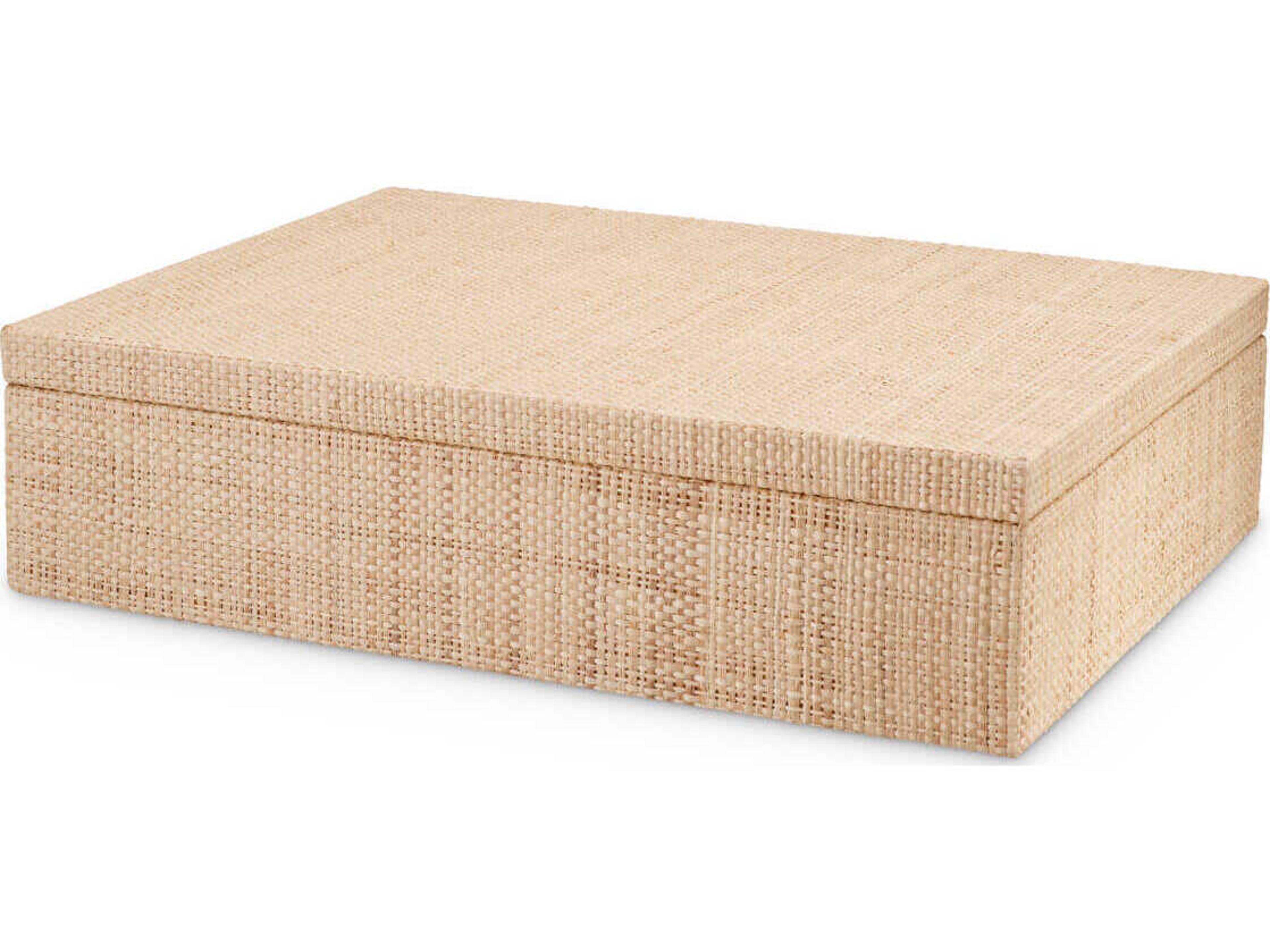 Eichholtz Cadiz L Natural Raffia Box