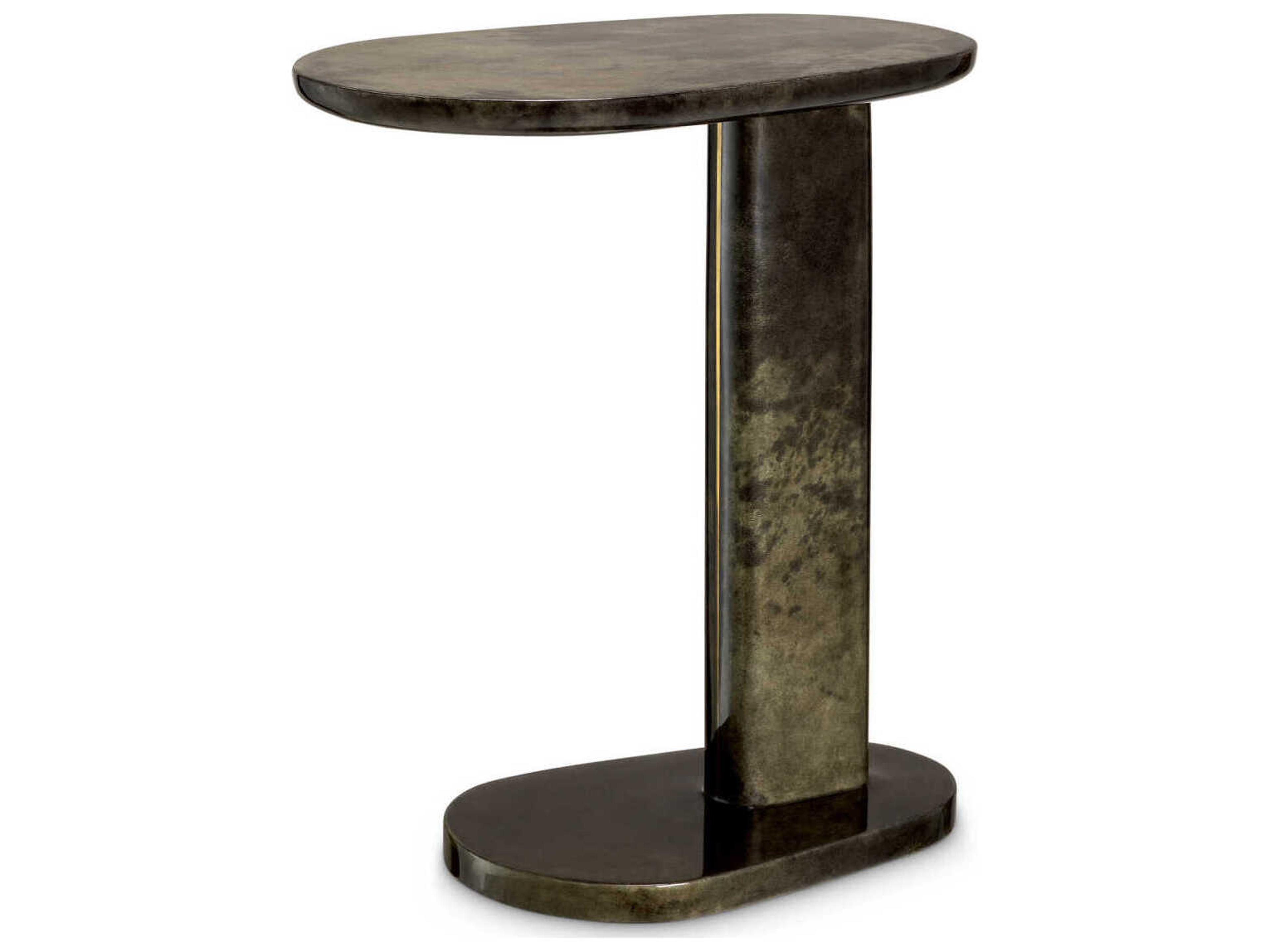 Eichholtz Manuel High Gloss Grey Side Table