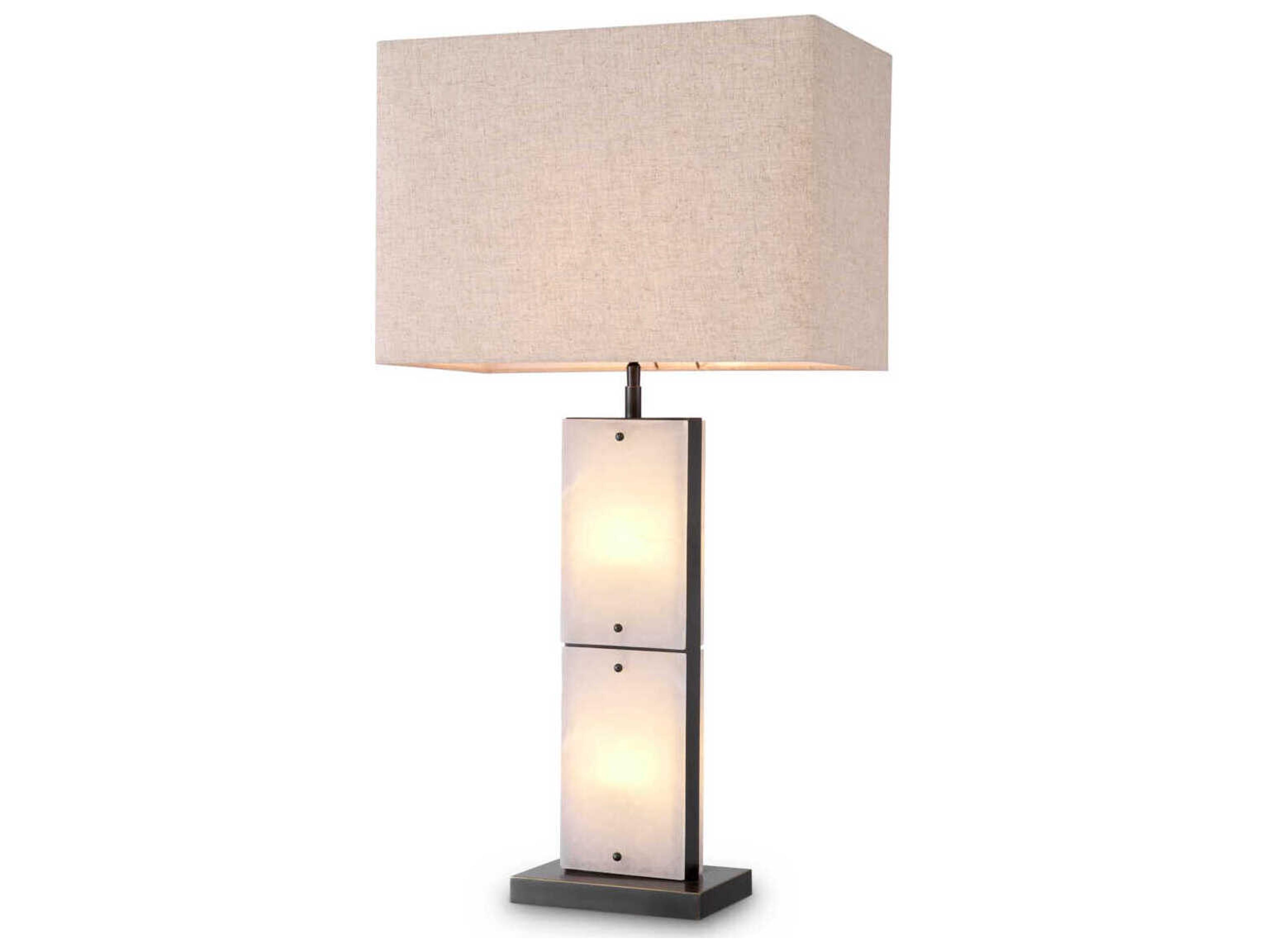 Eichholtz Ortiz Bronze Highlight Incl Shade Table Lamp