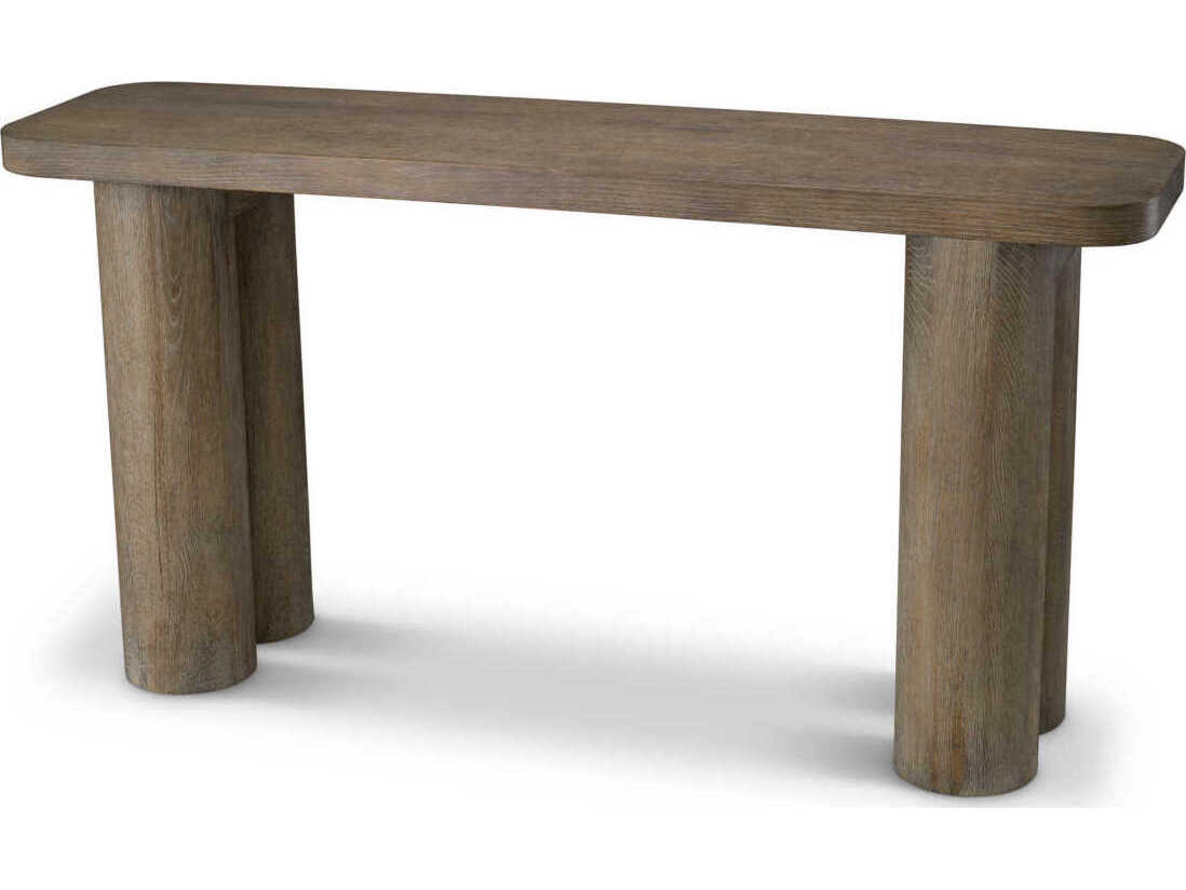 Eichholtz Lindbrook Silverstone Oak Veneer Console Table