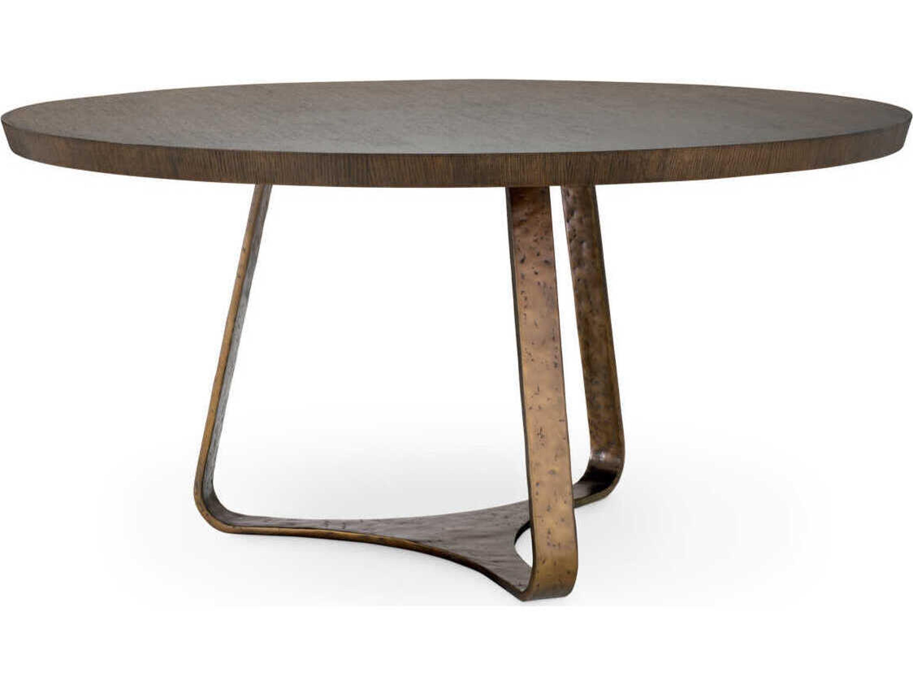 Eichholtz Cambronne Mocha Oak Veneer Dining Table