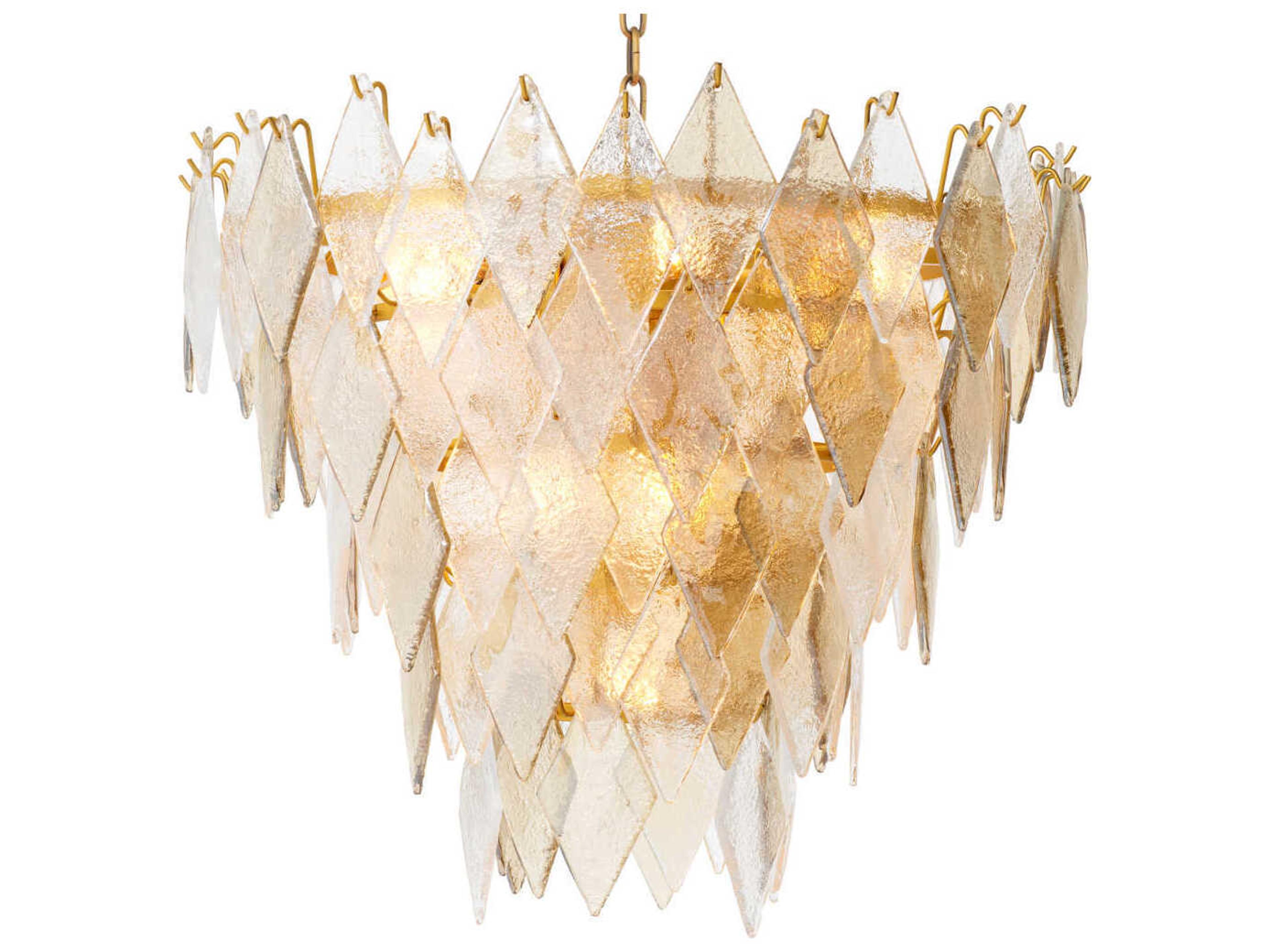 Eichholtz Rhombus S Antique Brass Chandelier