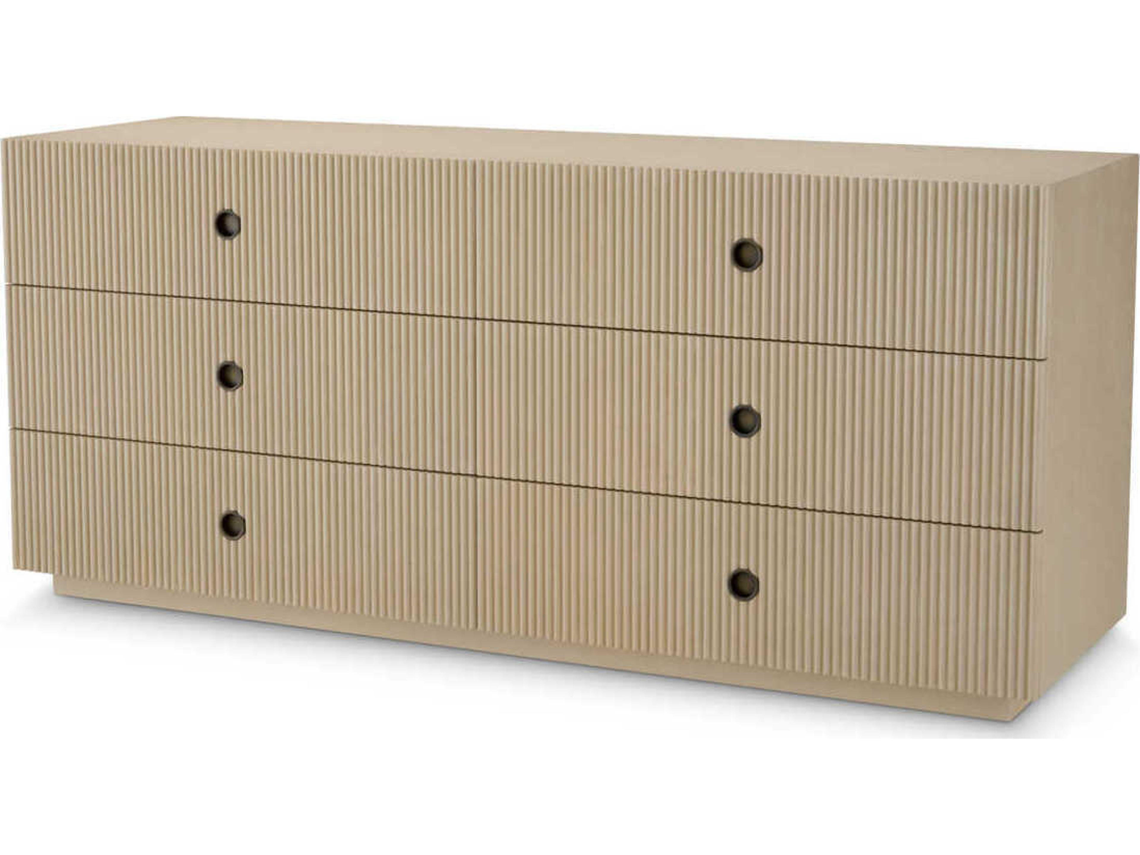 Eichholtz Chest Dimitrios Washed Oak Veneer Drawer