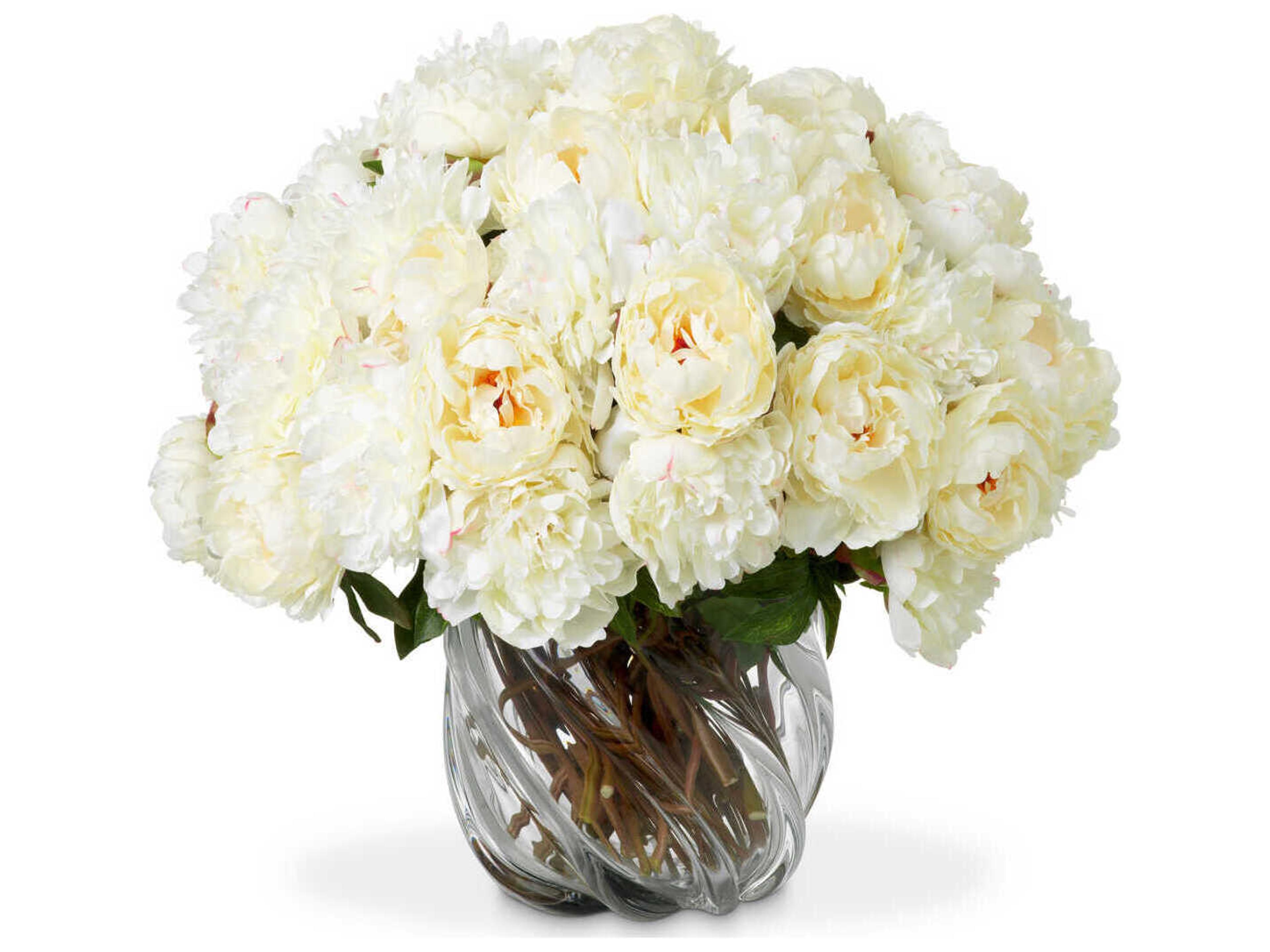 Eichholtz Peonies Of White Tones Real Touch Pcs/2 Varieties Bouquet