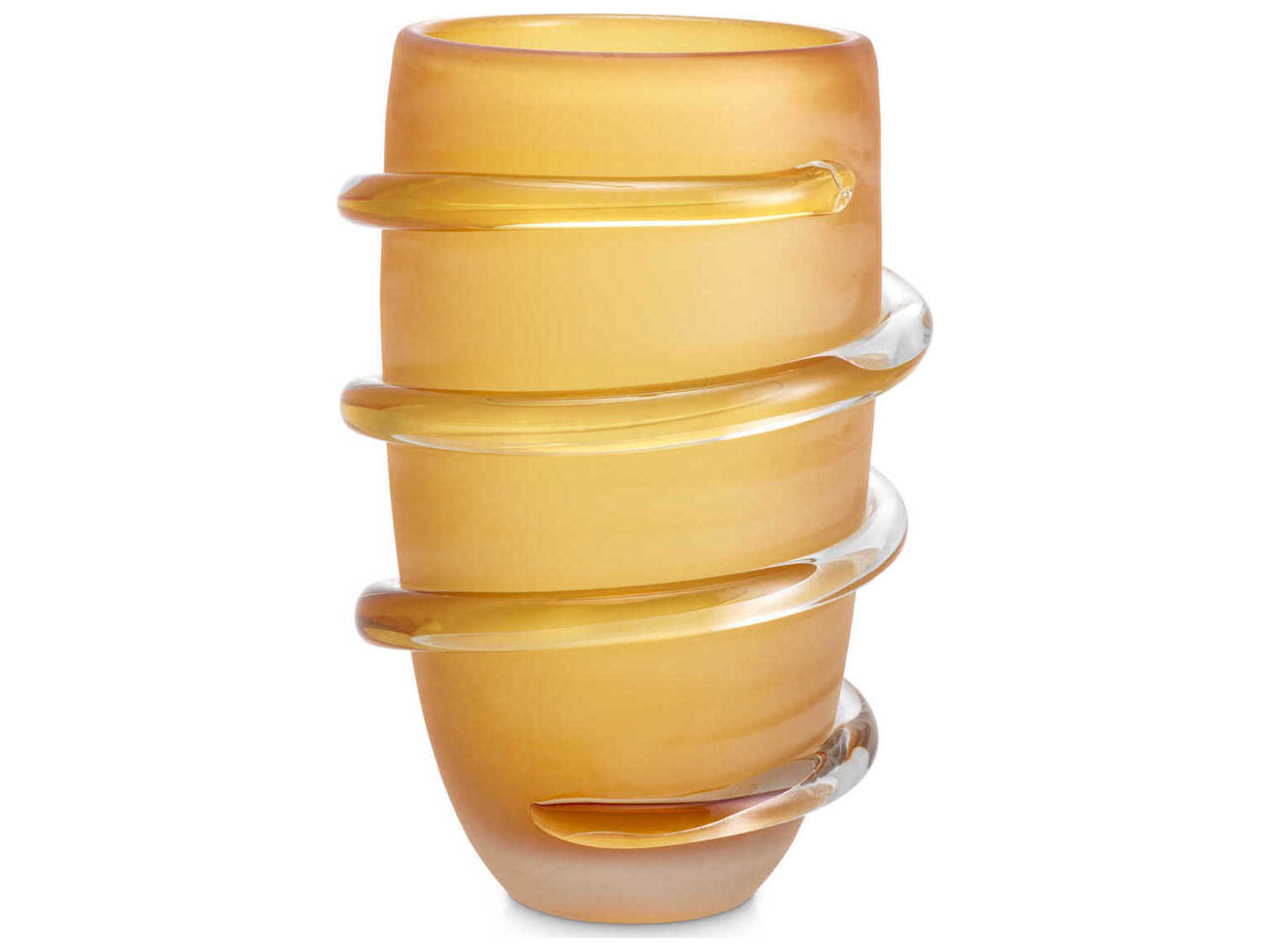 Eichholtz Eliano L Frosted Amber Vase