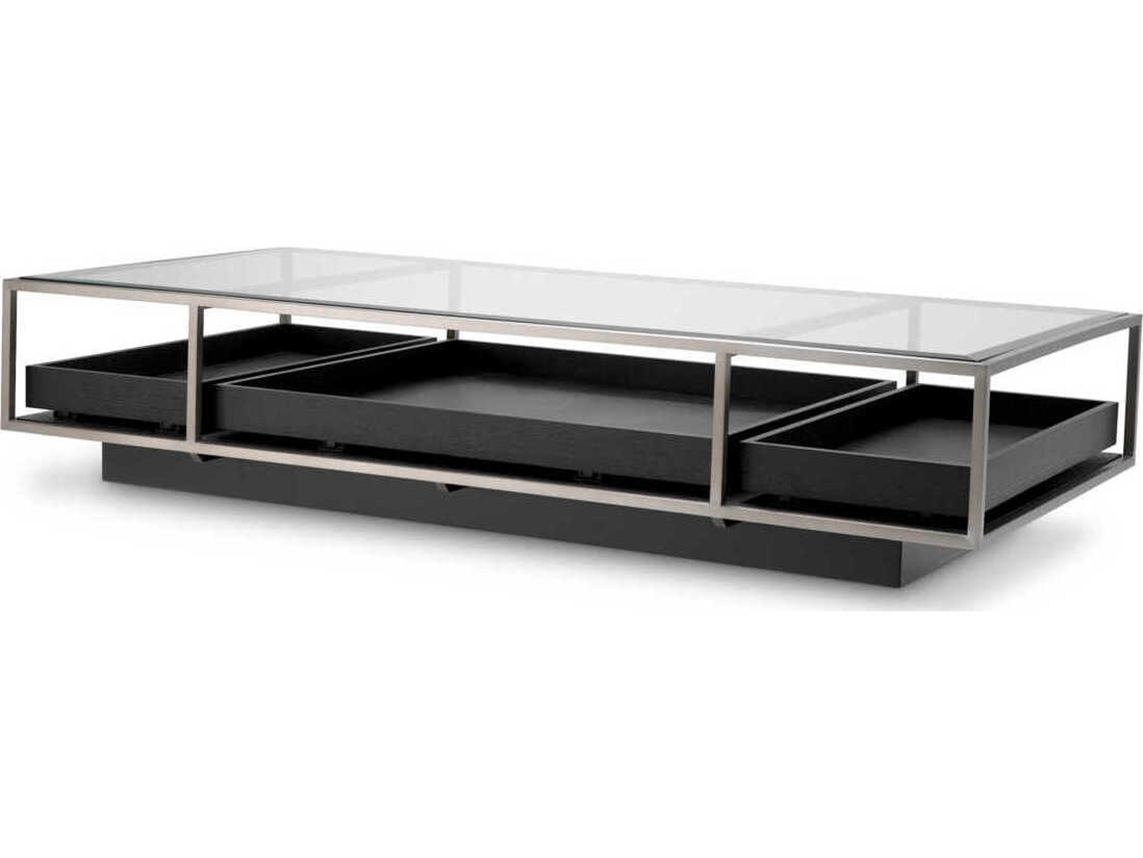 Eichholtz Roxton Brushed Steel Coffee Table