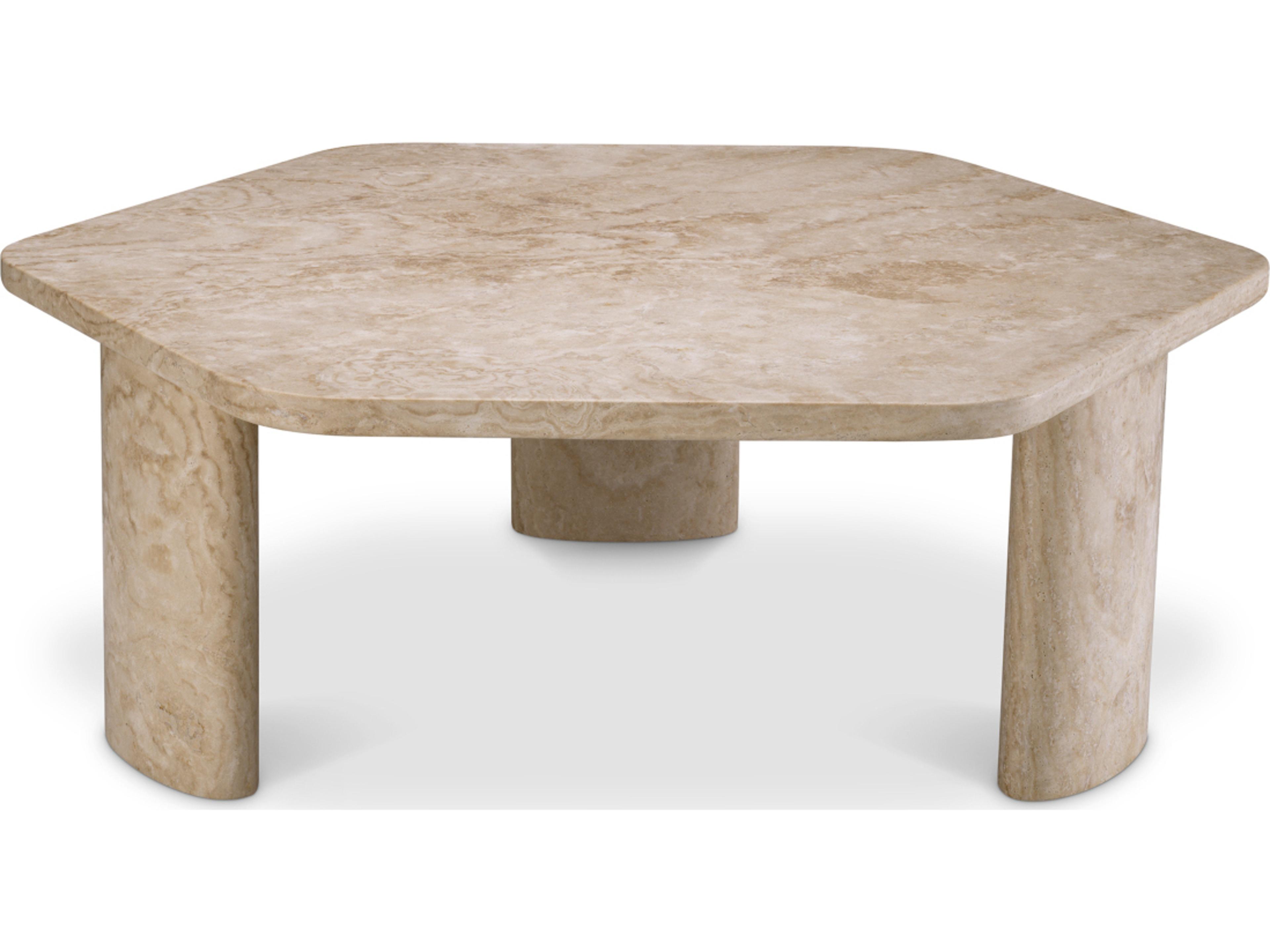 Eichholtz Rectangular Stone Travertine Coffee Table