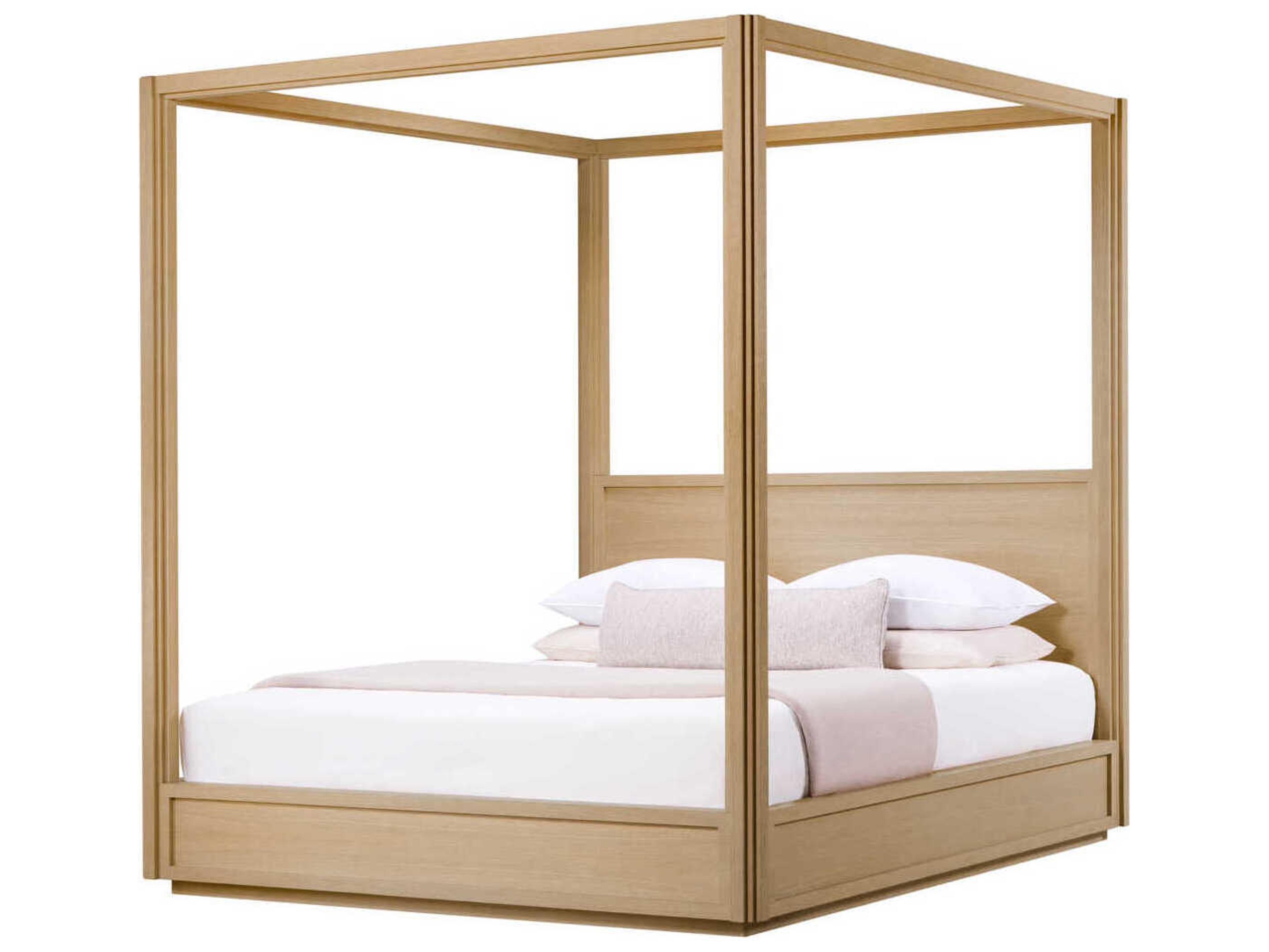 Eichholtz Bed Tribeca King Natural Oak Veneer Size Canopy