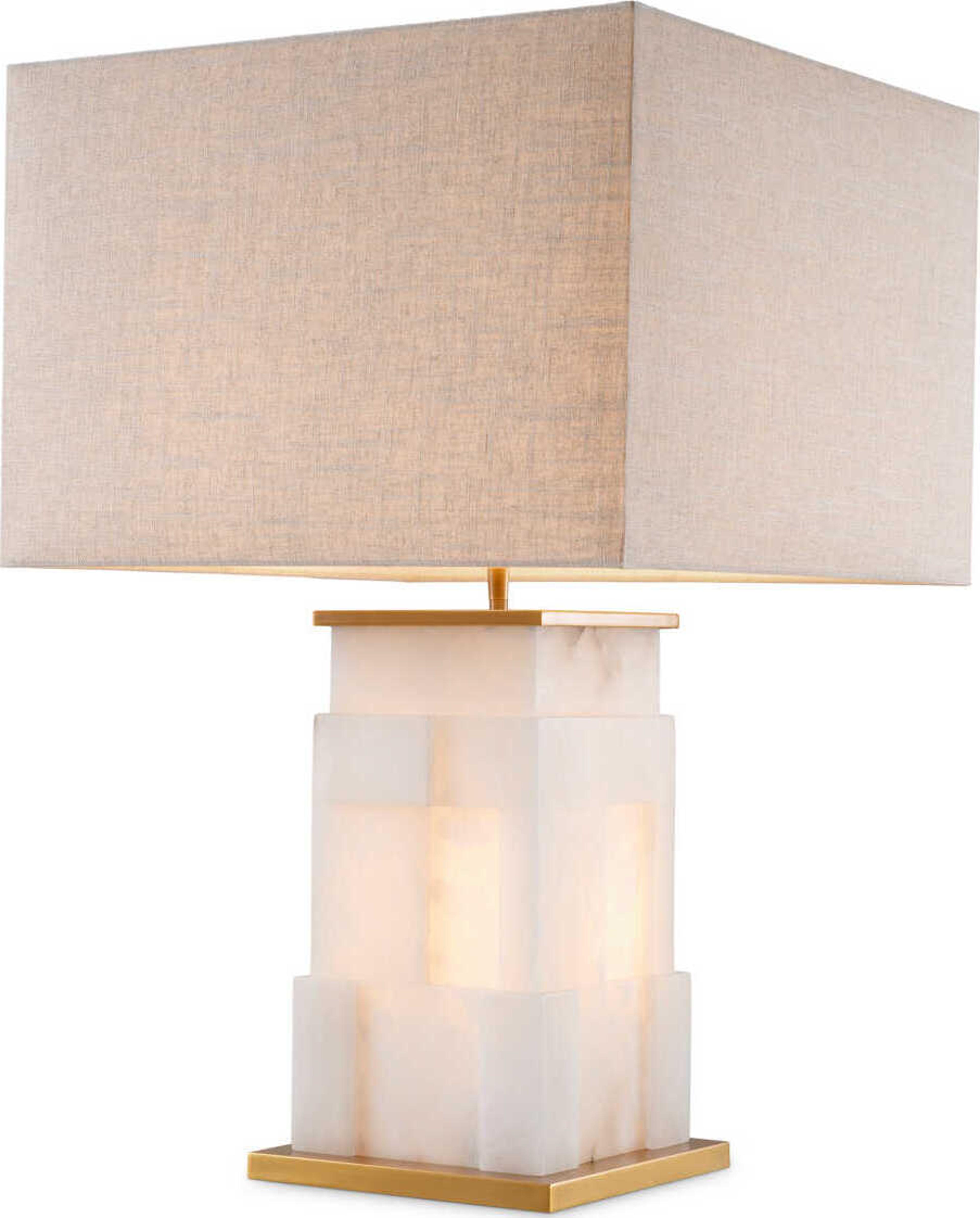 Eichholtz Fabiano Alabaster Incl Shade Table Lamp